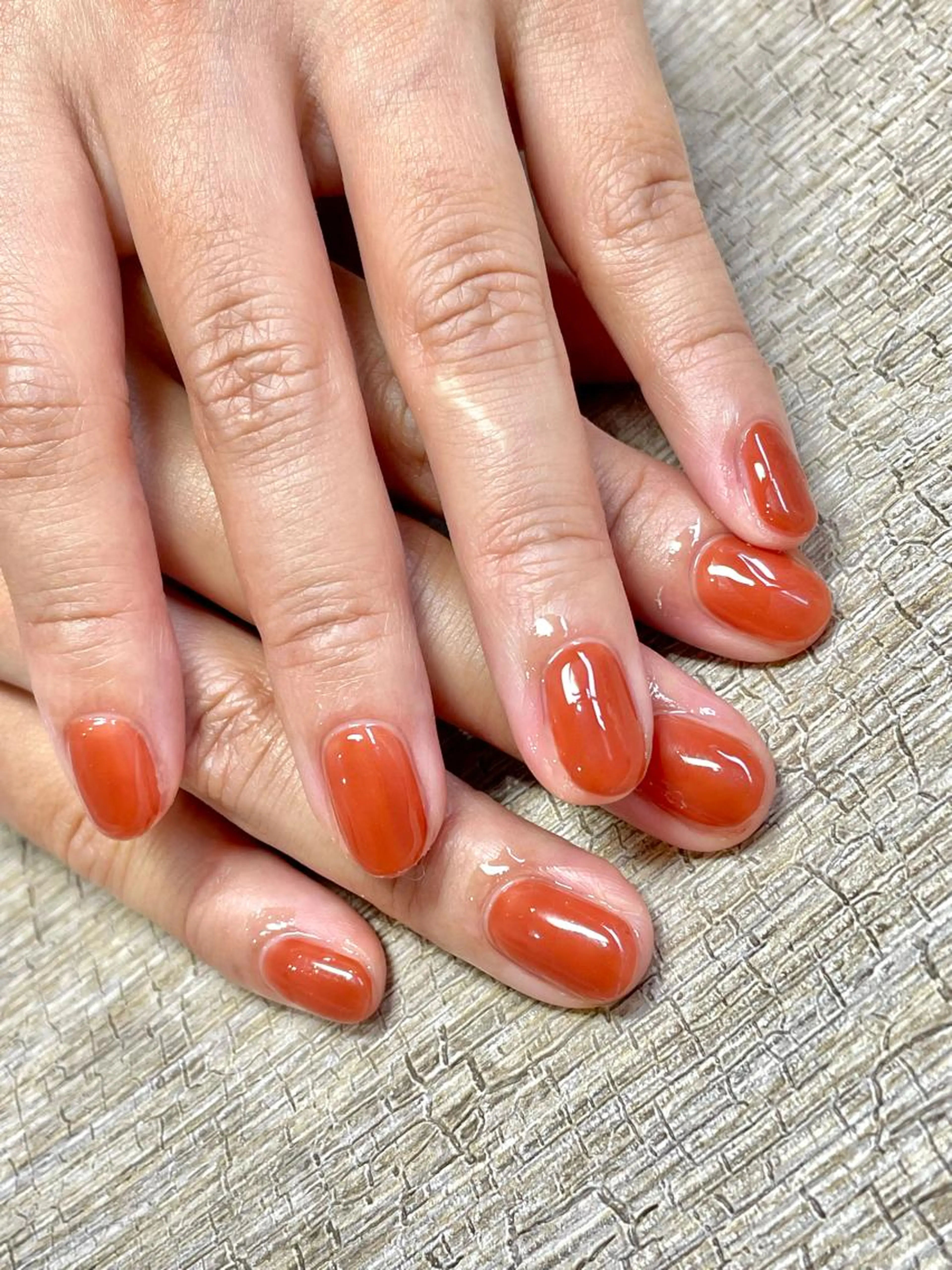 初回オフ込み　ワンカラー　グラデ　ハーフフレンチ　斜めフレンチ　ラメグラの写真