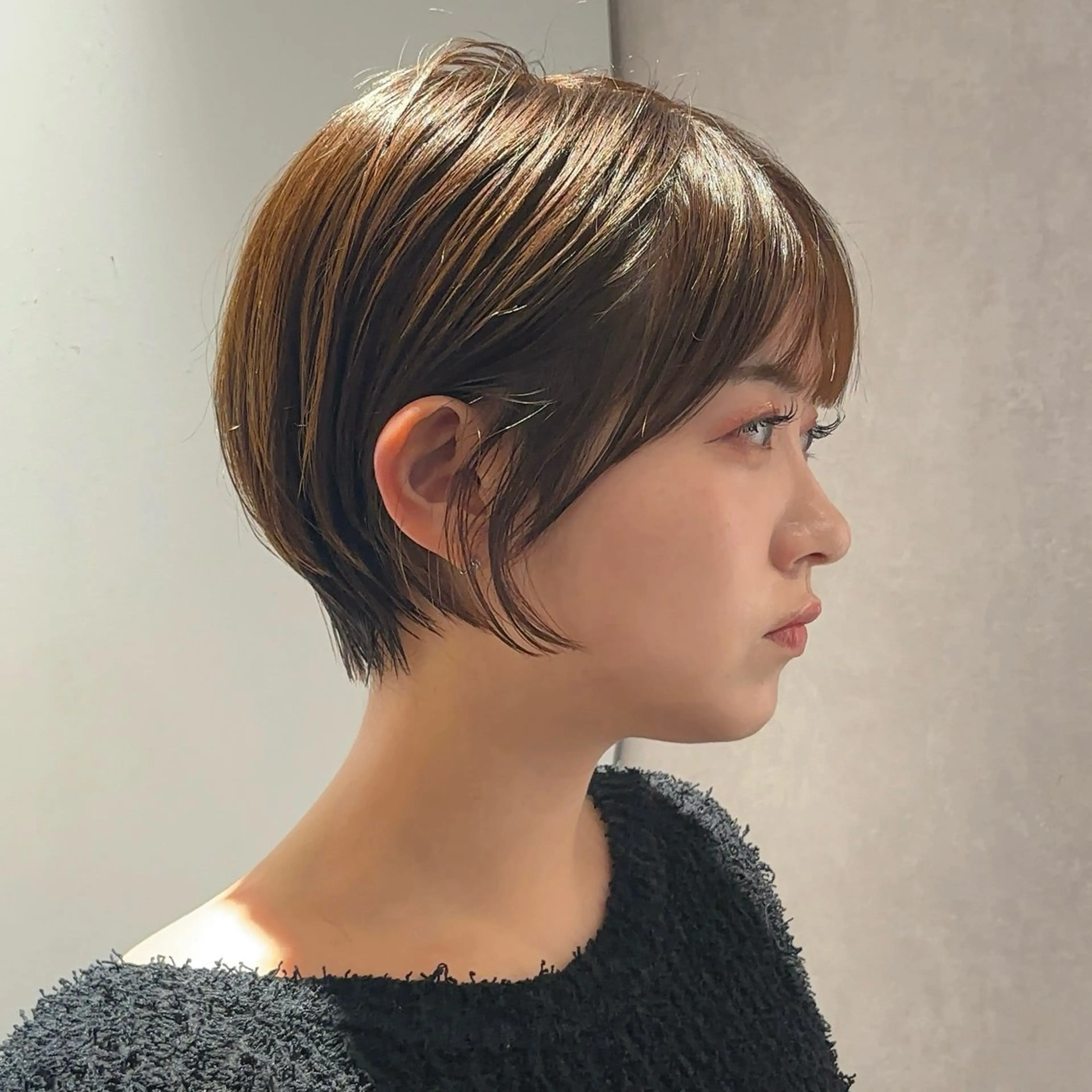 ショート 結べるレイヤーカット /カラー/あさかのヘアスタイル