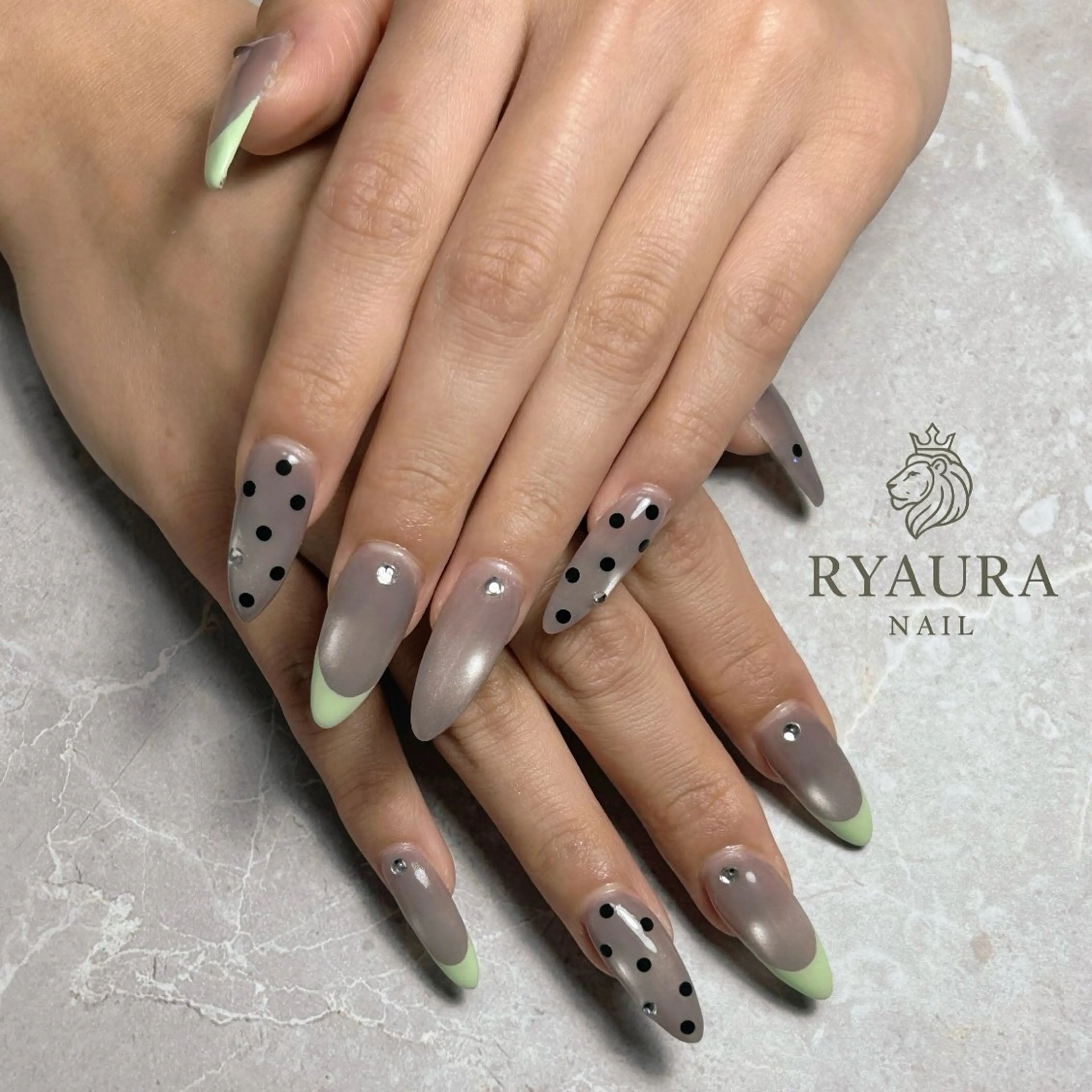 ネイル 春ネイル ハンドネイル RYAURA NAILのネイルデザイン