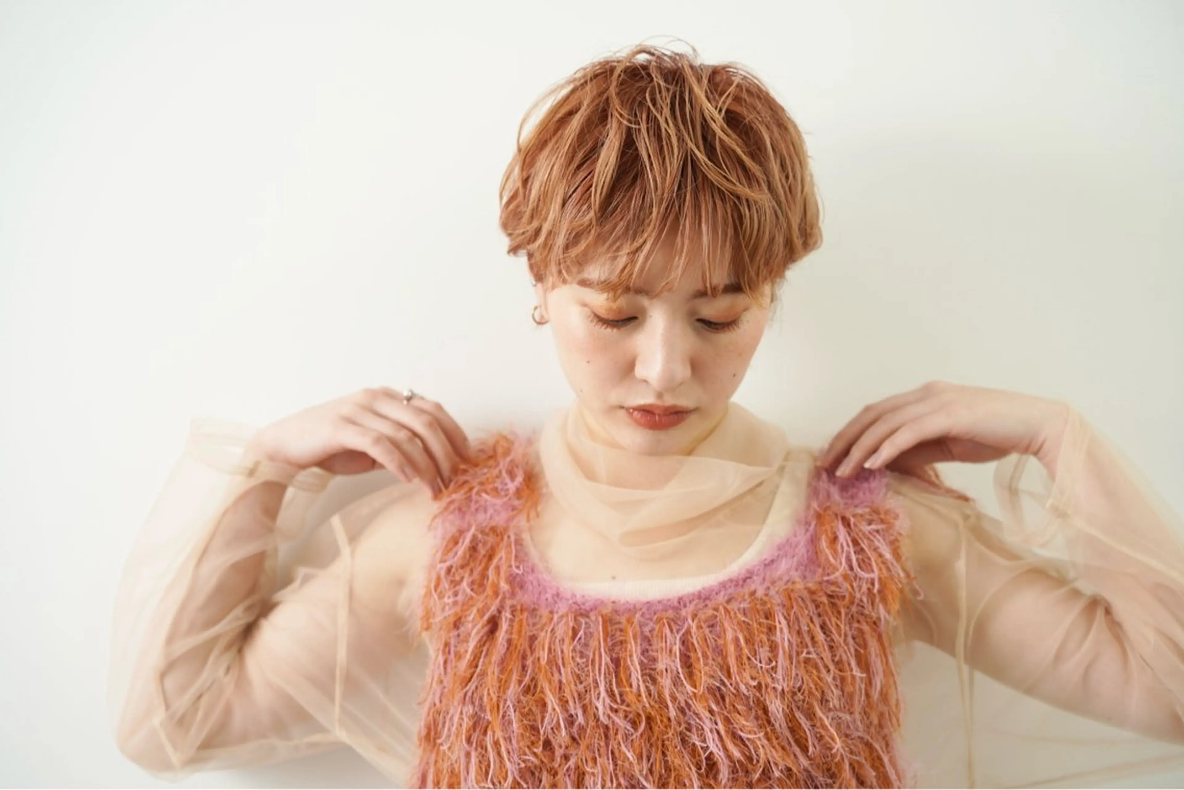 ショート カット ヘアカラー hoNua. 栄/透明感カラーのヘアスタイル