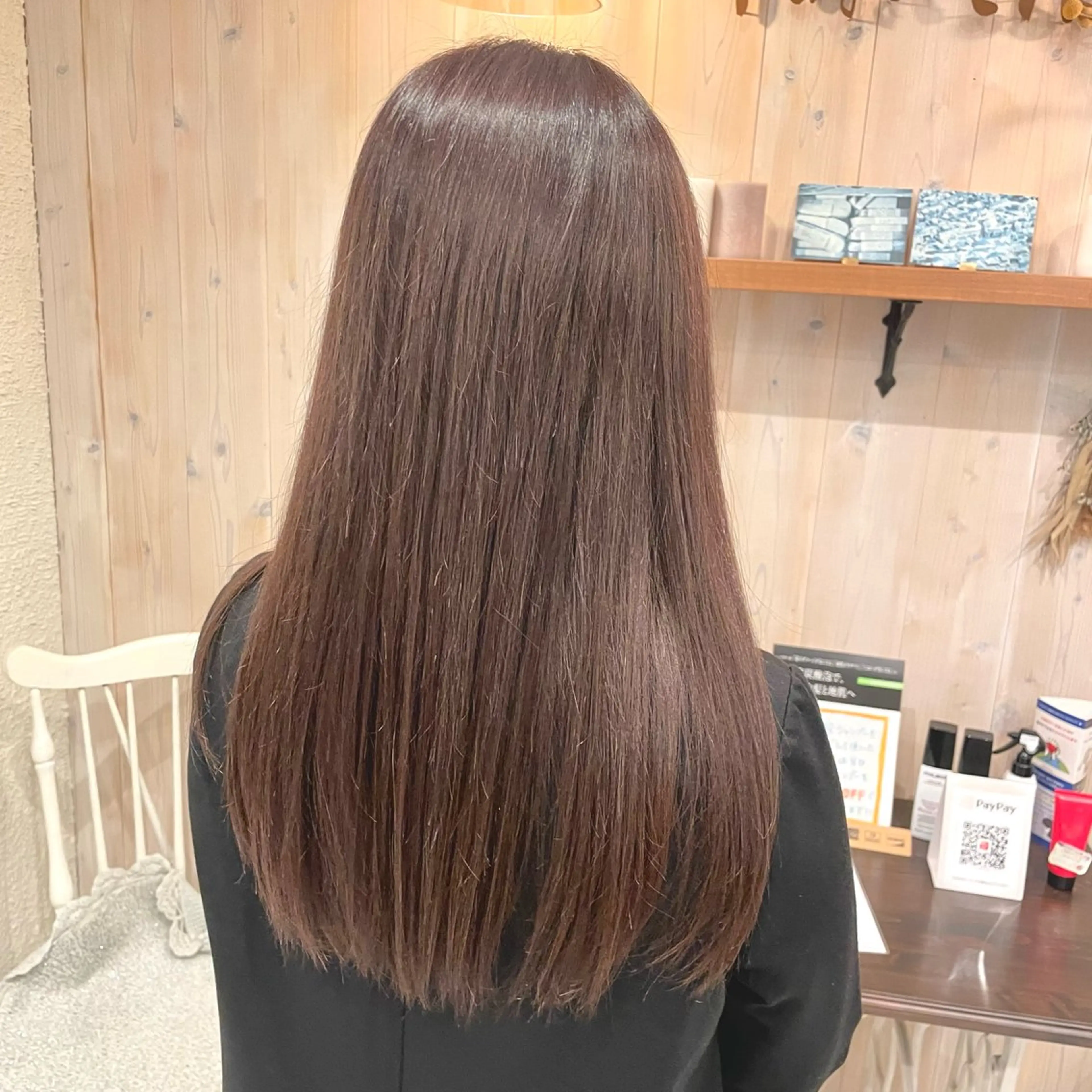 セミロング カラー ブラウンカラー モカブラウン 透明感カラー/ 寺田千雅子のヘアスタイル