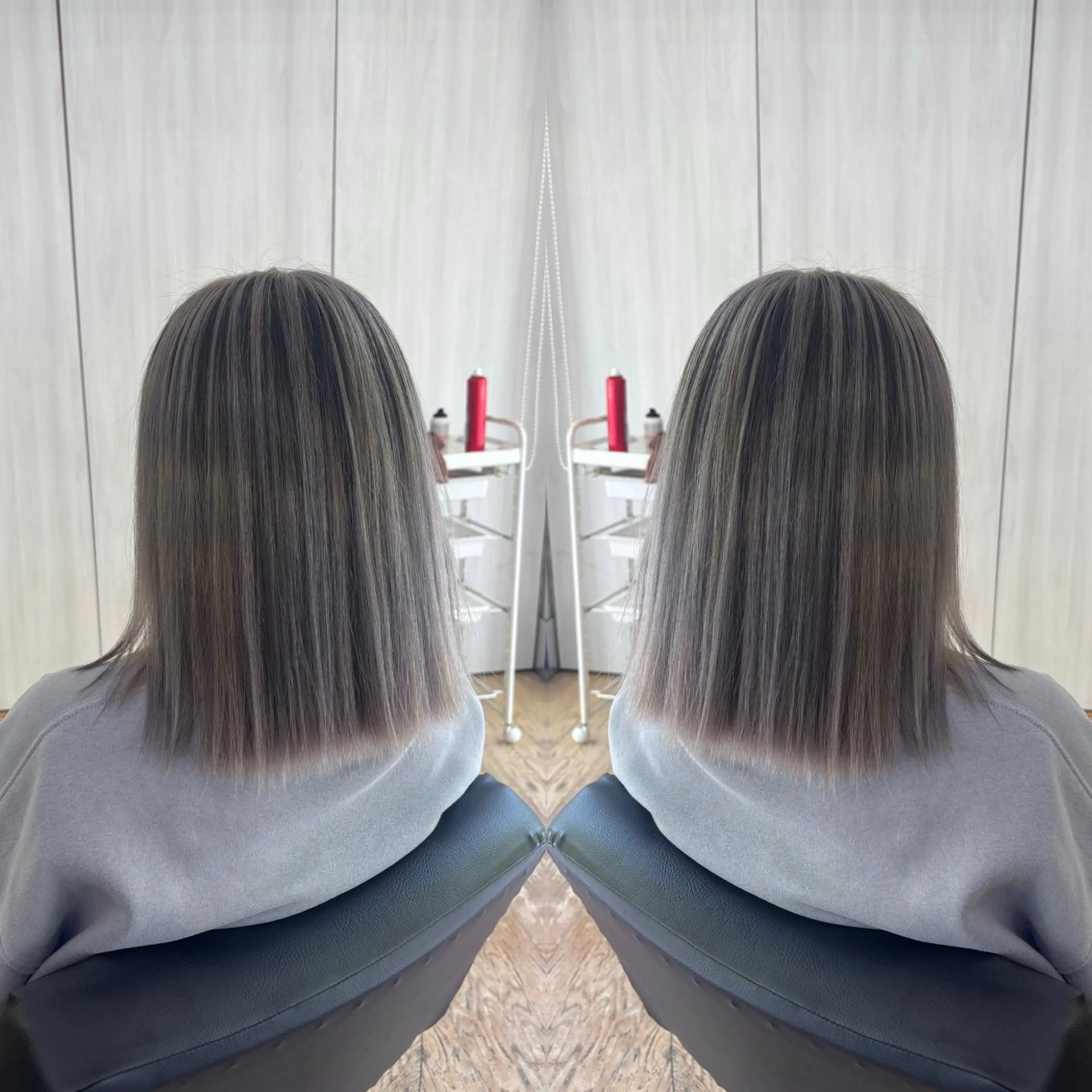 ミディアム カラー 💎ハイトーン/艶 カラー モエカ💎のヘアスタイル