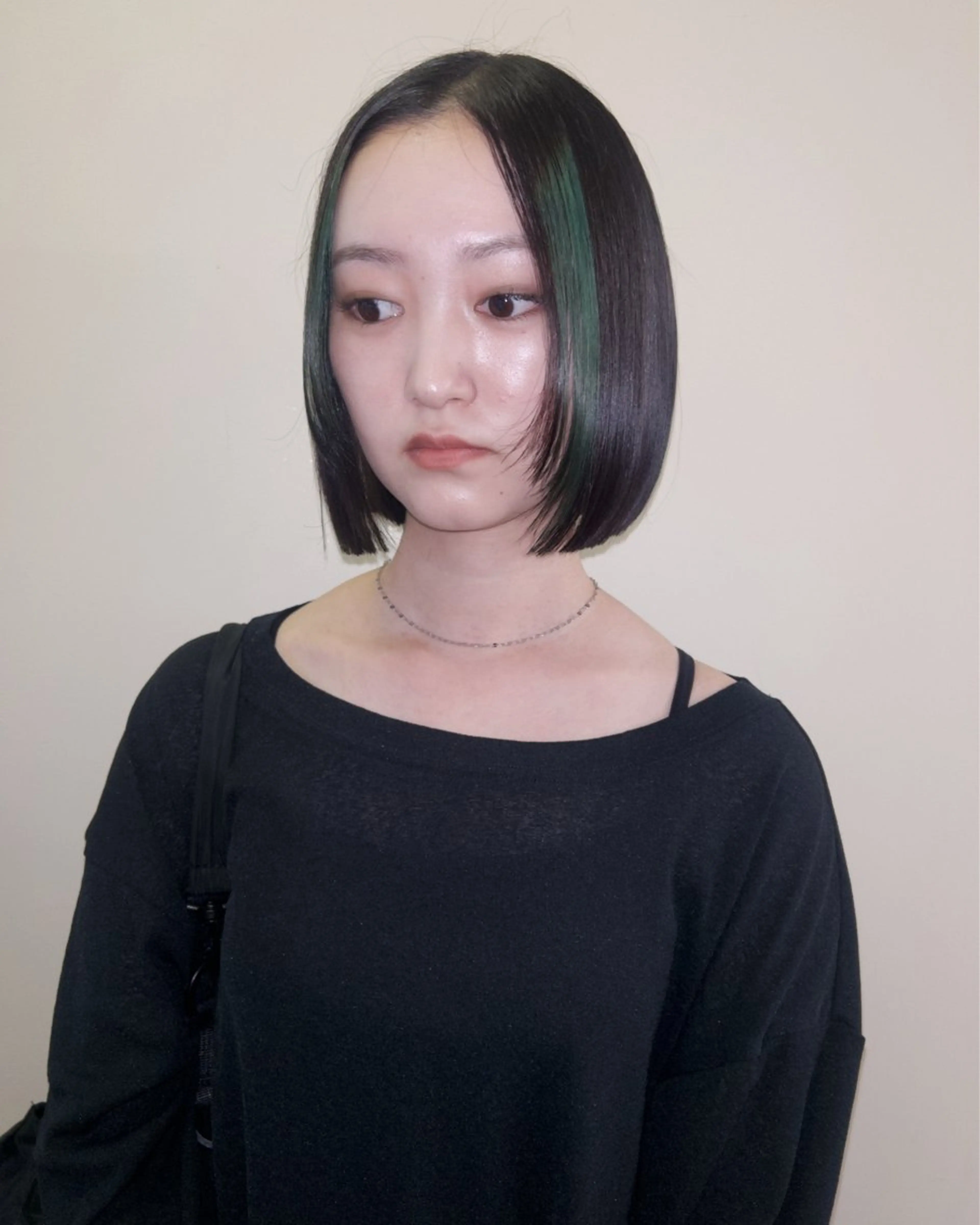 ショート カラー 切りっぱなしボブ ボブ カット ヘアカラー トリートメント ☕️結【suii.】 ボブ/ヘアセット☕️のヘアスタイル