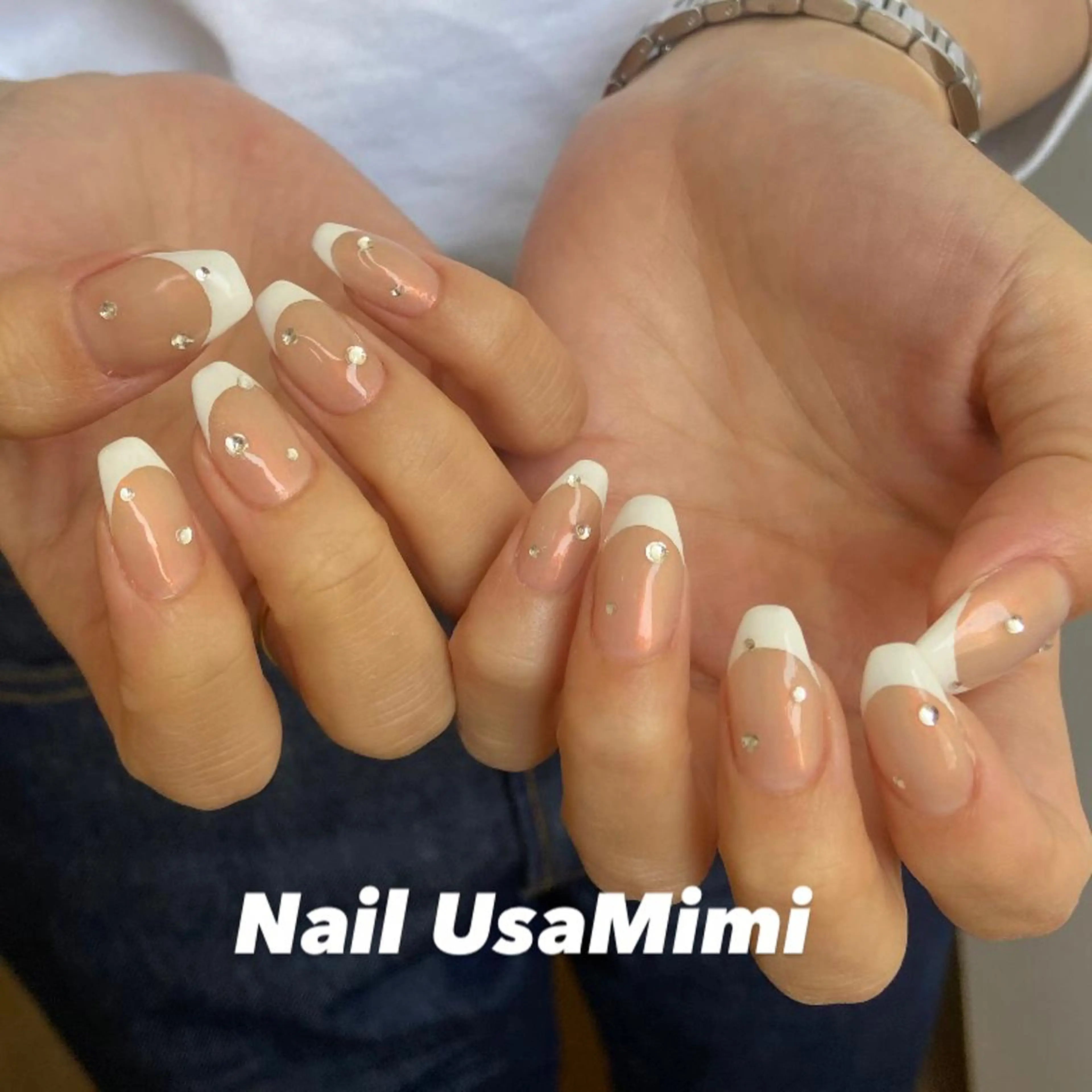 ネイル フットネイル ジェルネイル マグネットネイル 持ち込み ニュアンスネイル 本町ネイルNail UsaMimiのネイルデザイン