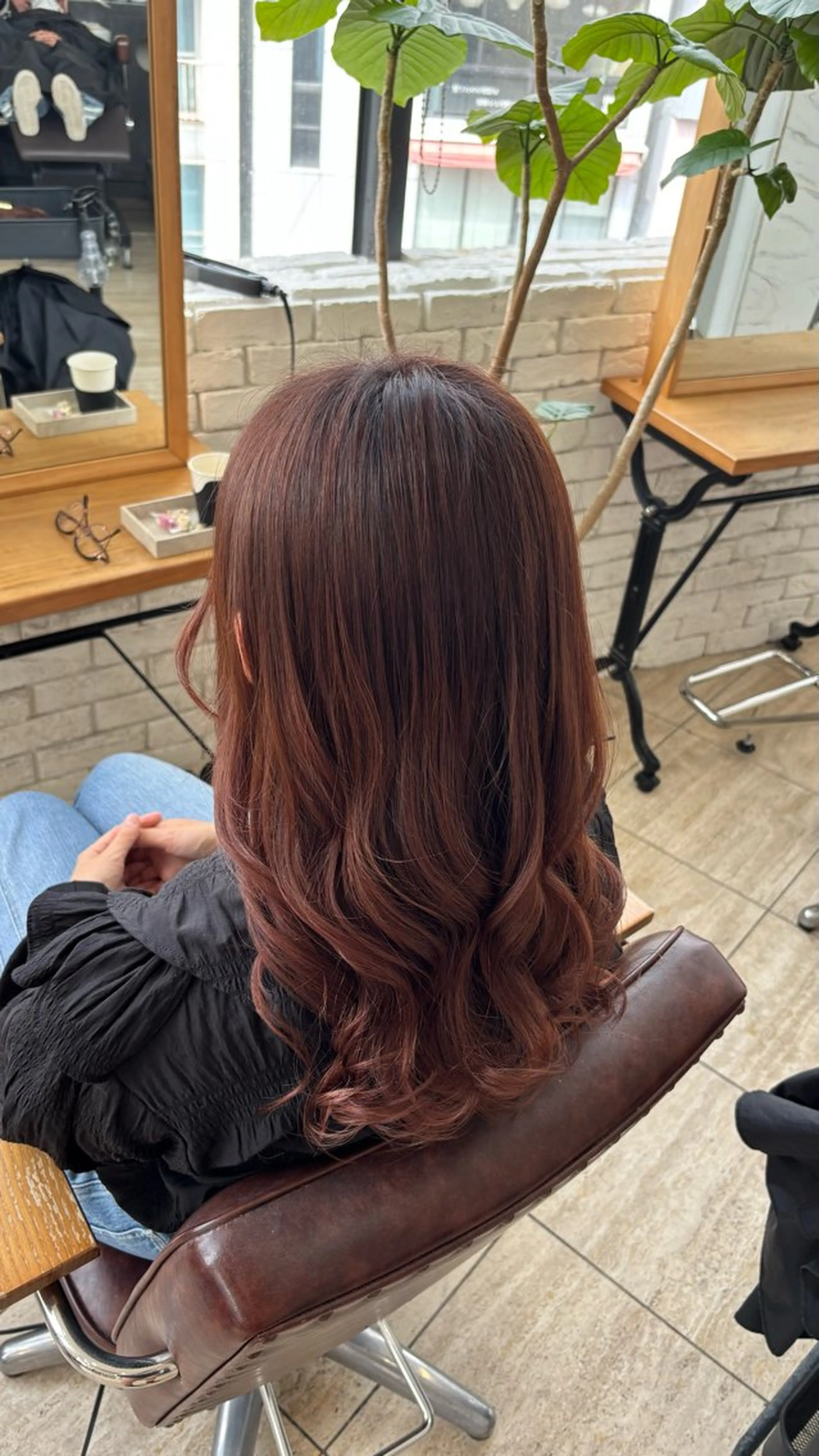 セミロング オレンジブラウン belle / REIA🎀🩶のヘアスタイル