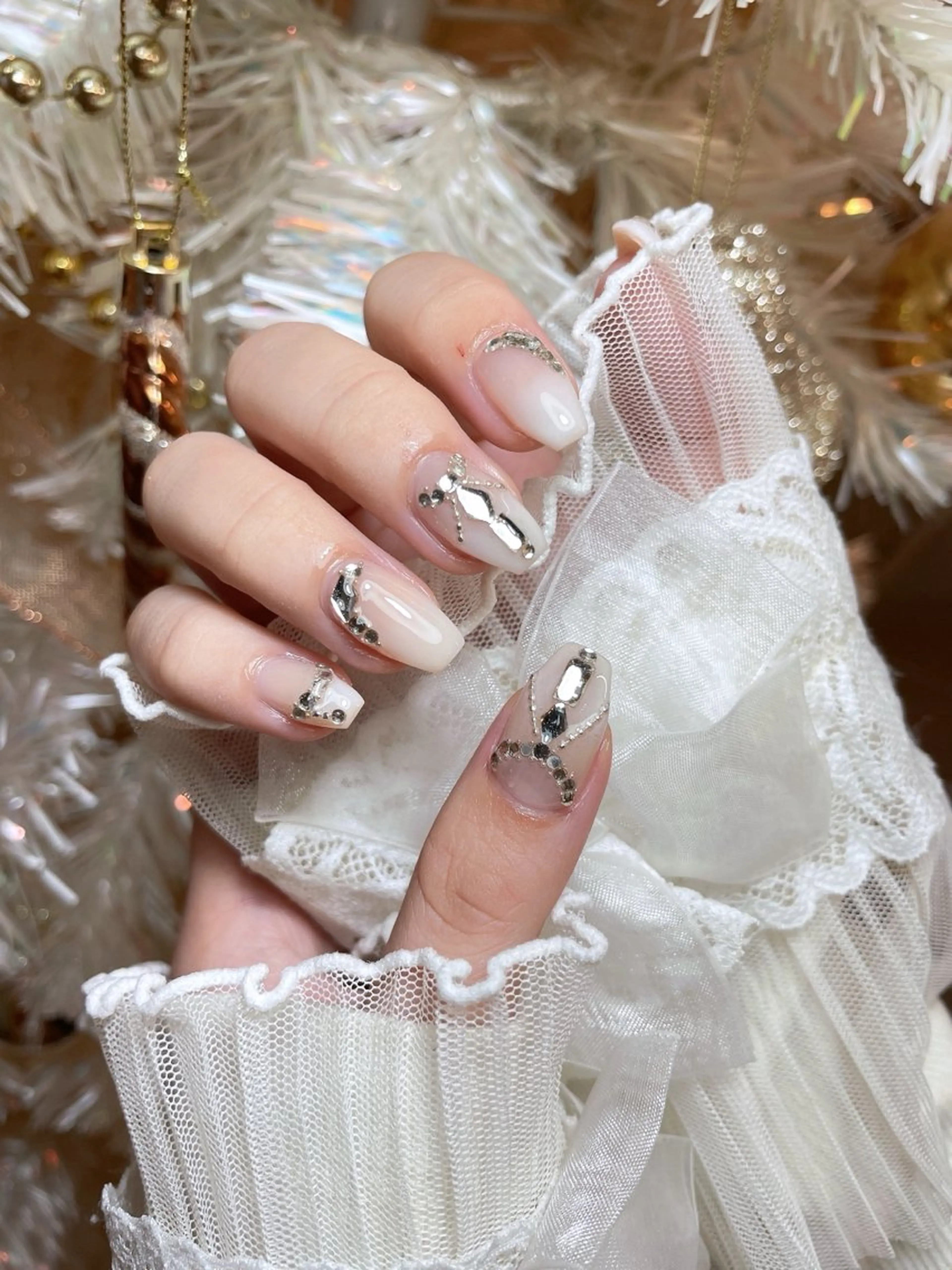 ネイル 23時まで❤︎韓国、 ワンホンネイルのネイルデザイン