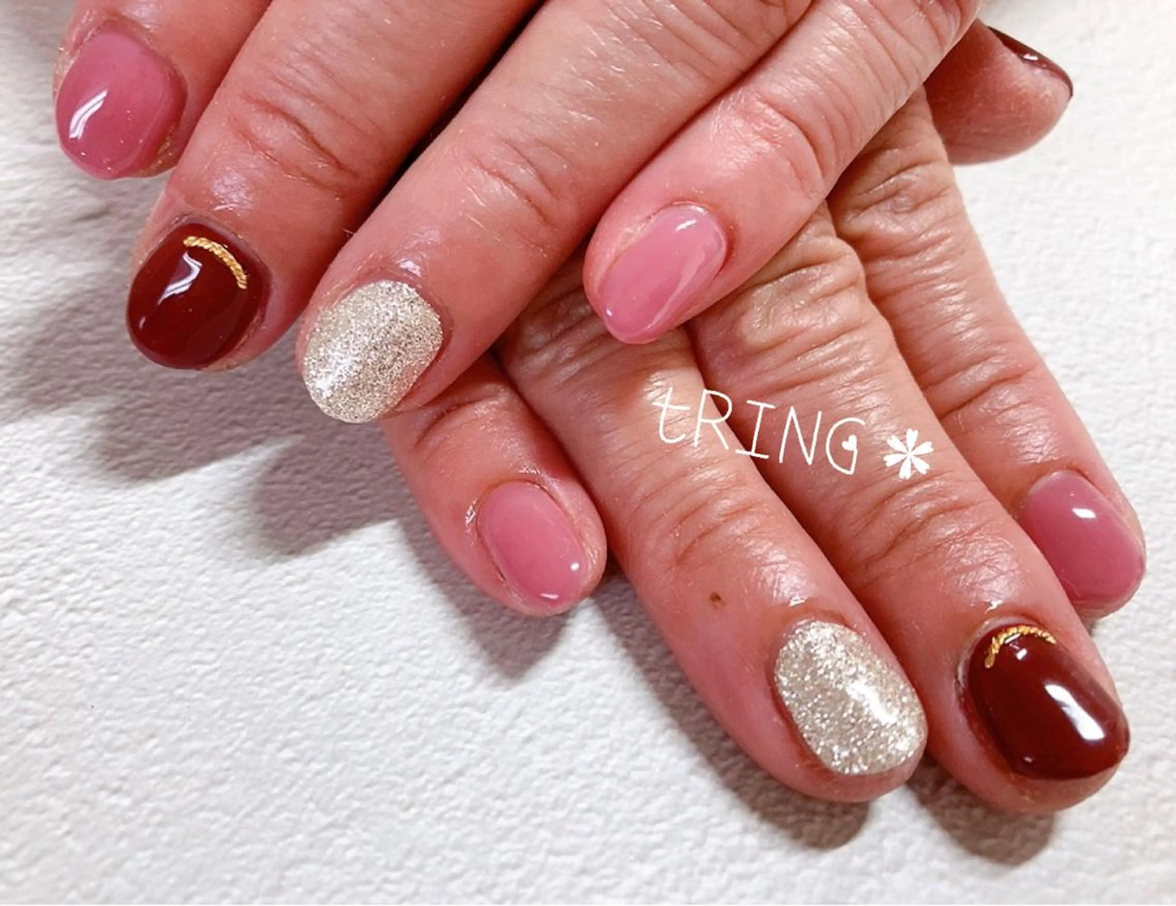 ネイル ハンドネイル tRING＊ しいの木台のネイルデザイン