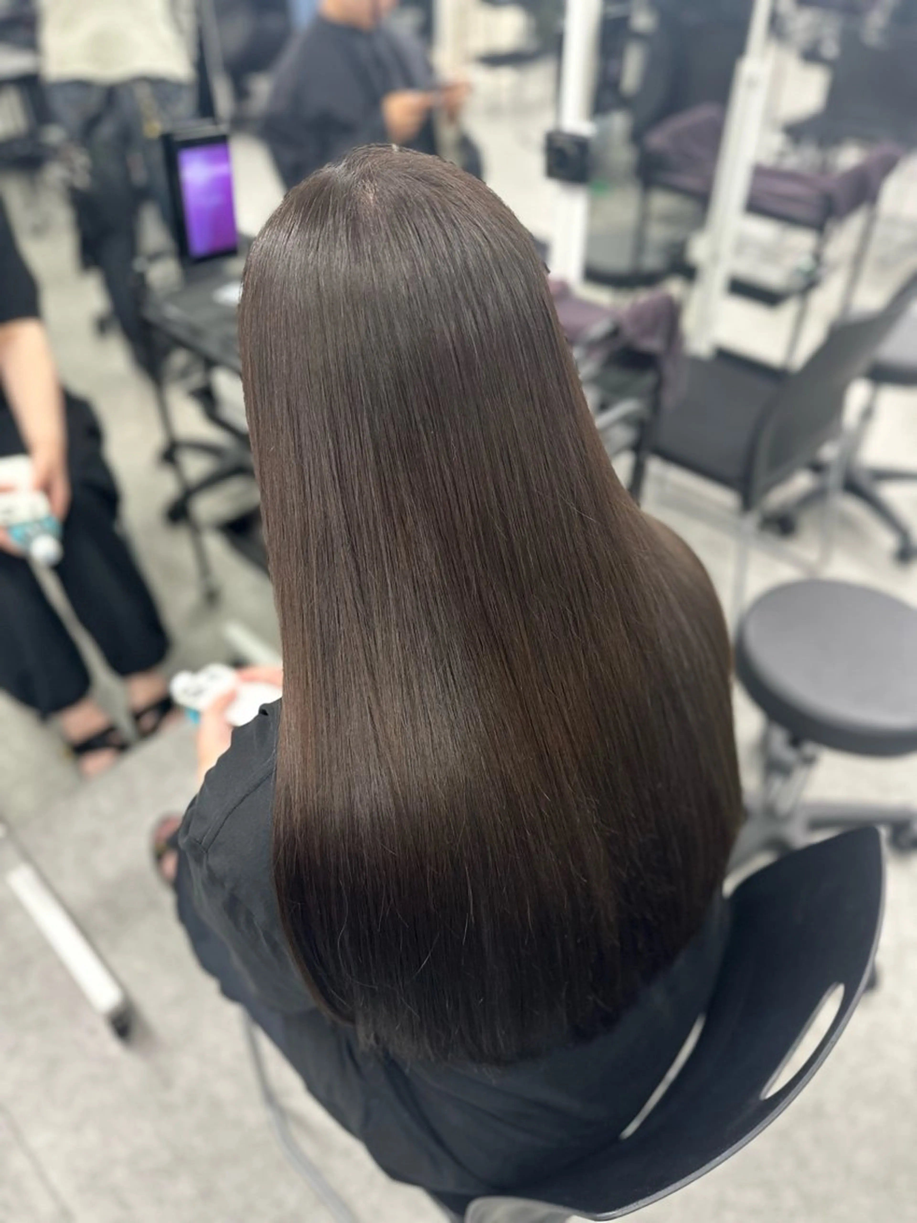 ロング カット ヘアカラー トリートメント 大人っぽ中韓レディ ヘア🤍MAOのヘアスタイル