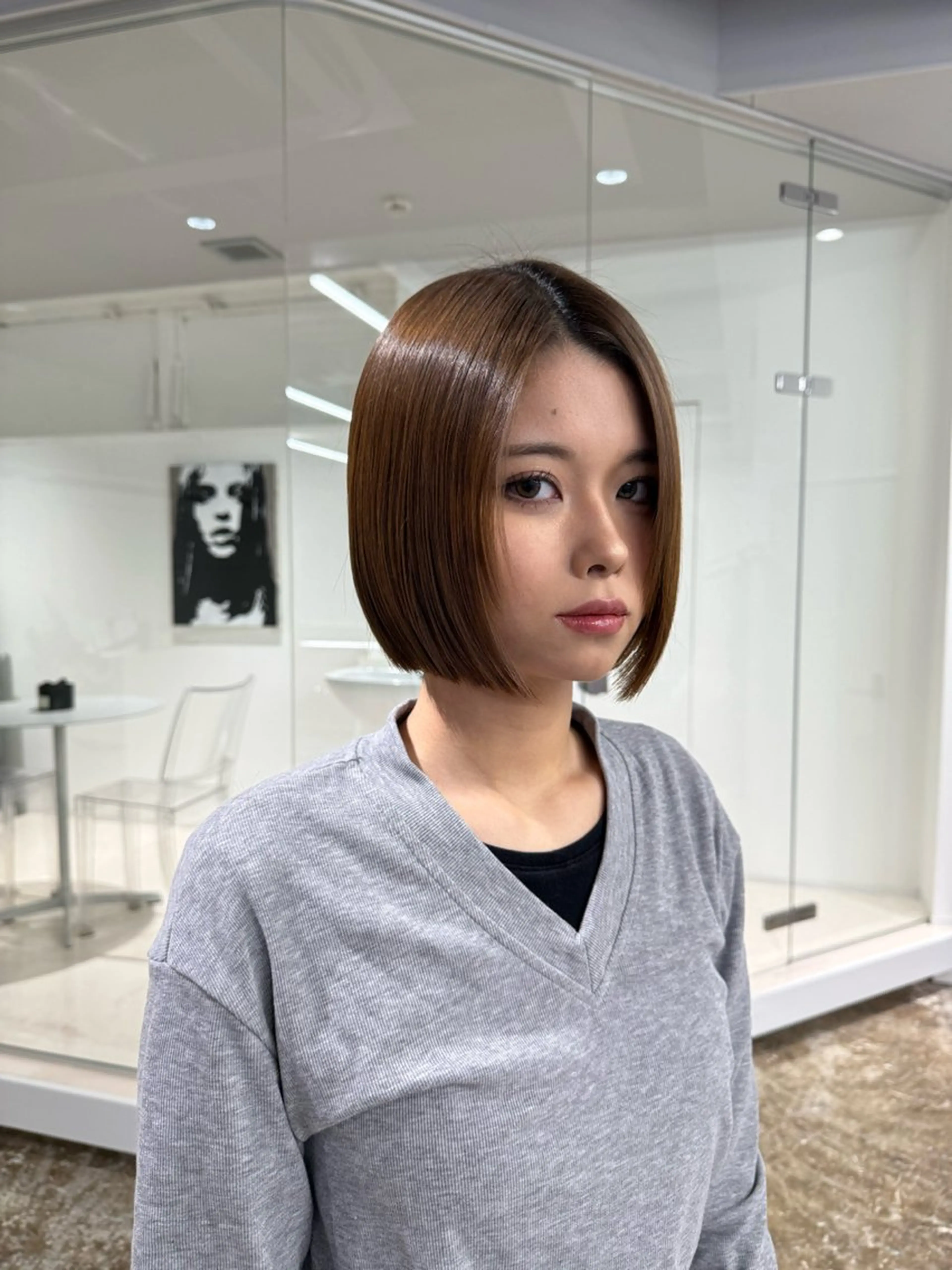 カット+シングルカラー+トリートメントの写真