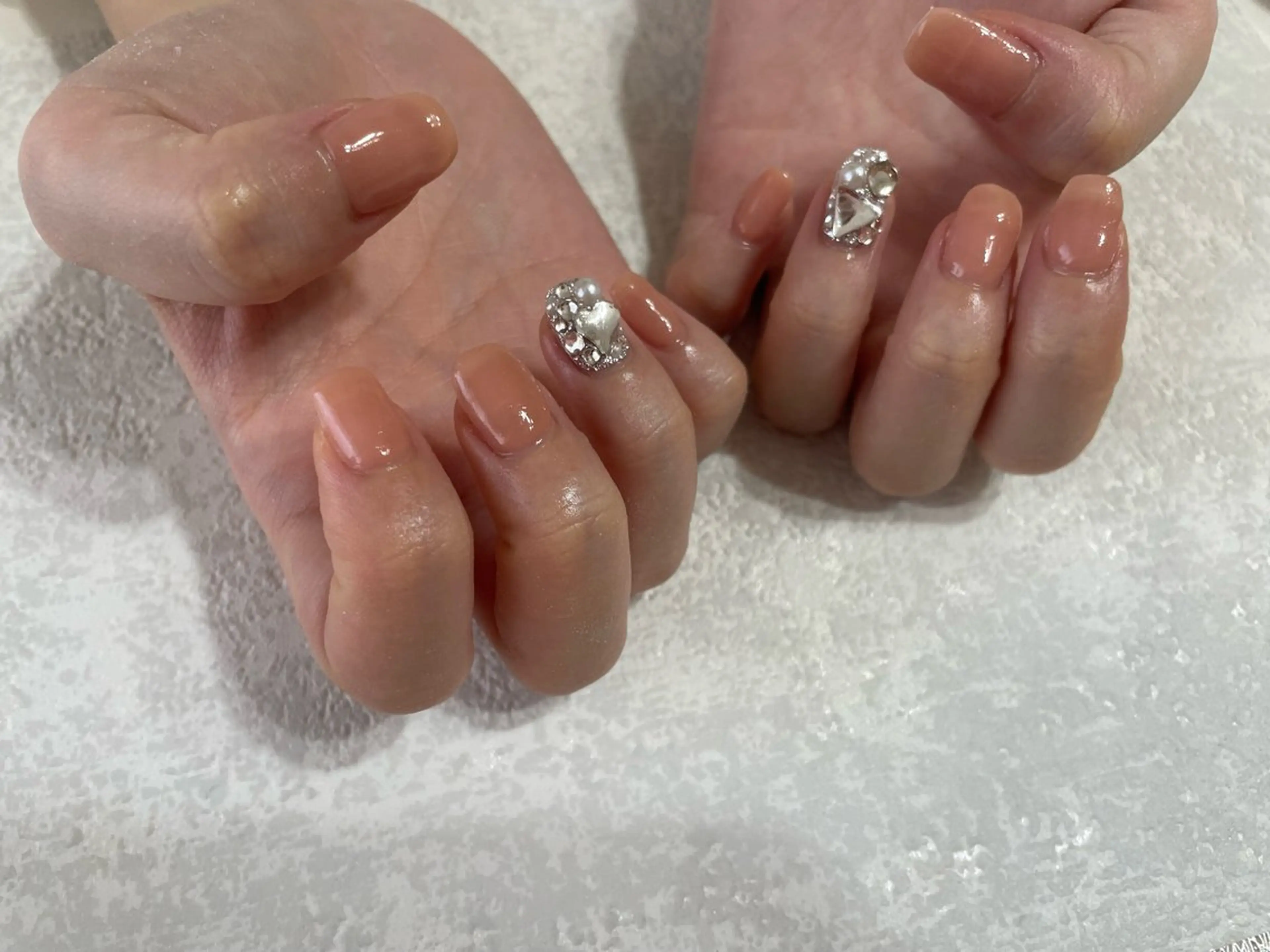 ネイル ジェルネイル メンズネイル パラジェル 春ネイル ワンホンネイル kikinail 溝の口のネイルデザイン