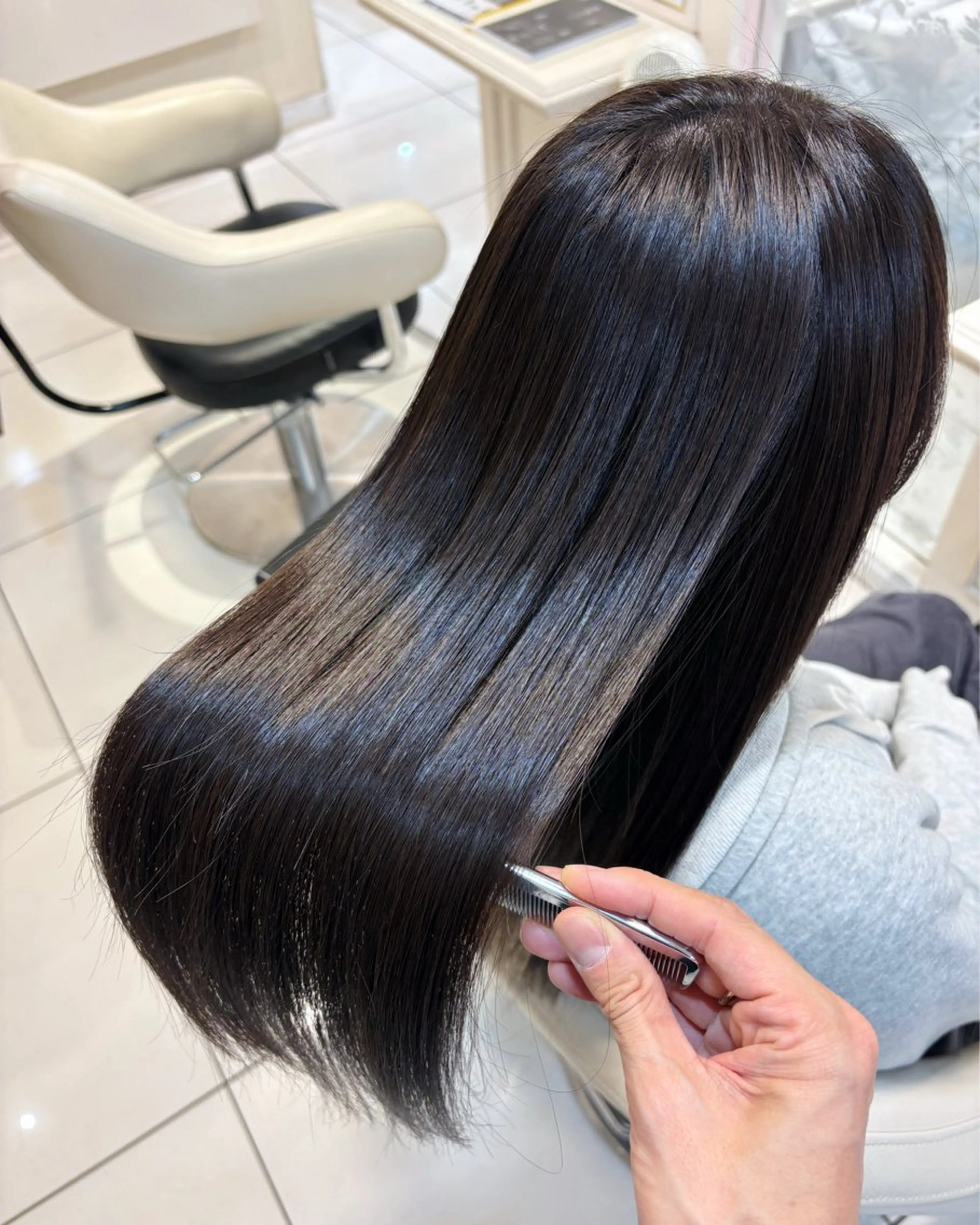 ロング 縮毛矯正 カット 縮毛矯正 トリートメント 高橋 佑のヘアスタイル