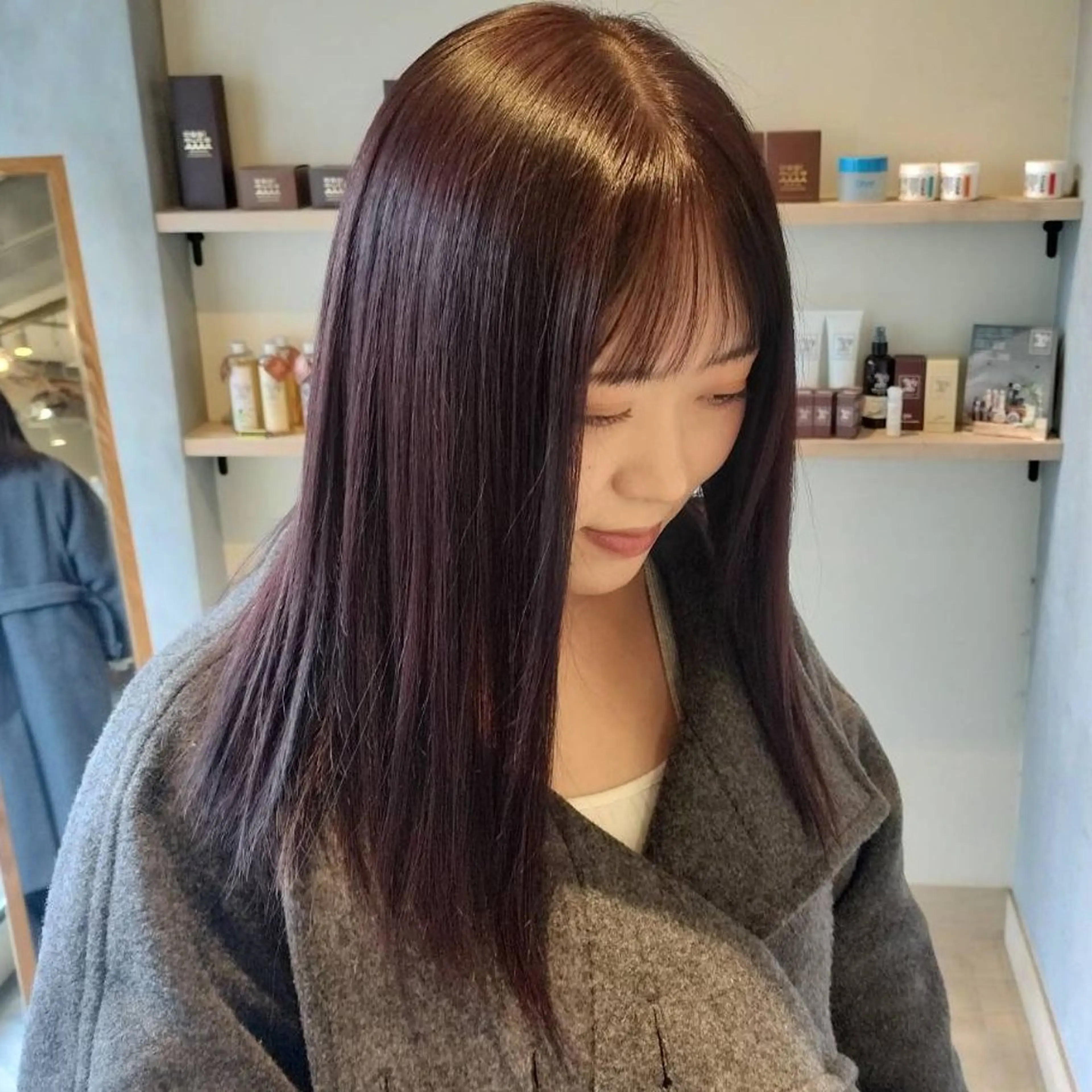 カラー ロング ヘアカラー トリートメント HINAKO/ ROCCOのヘアスタイル