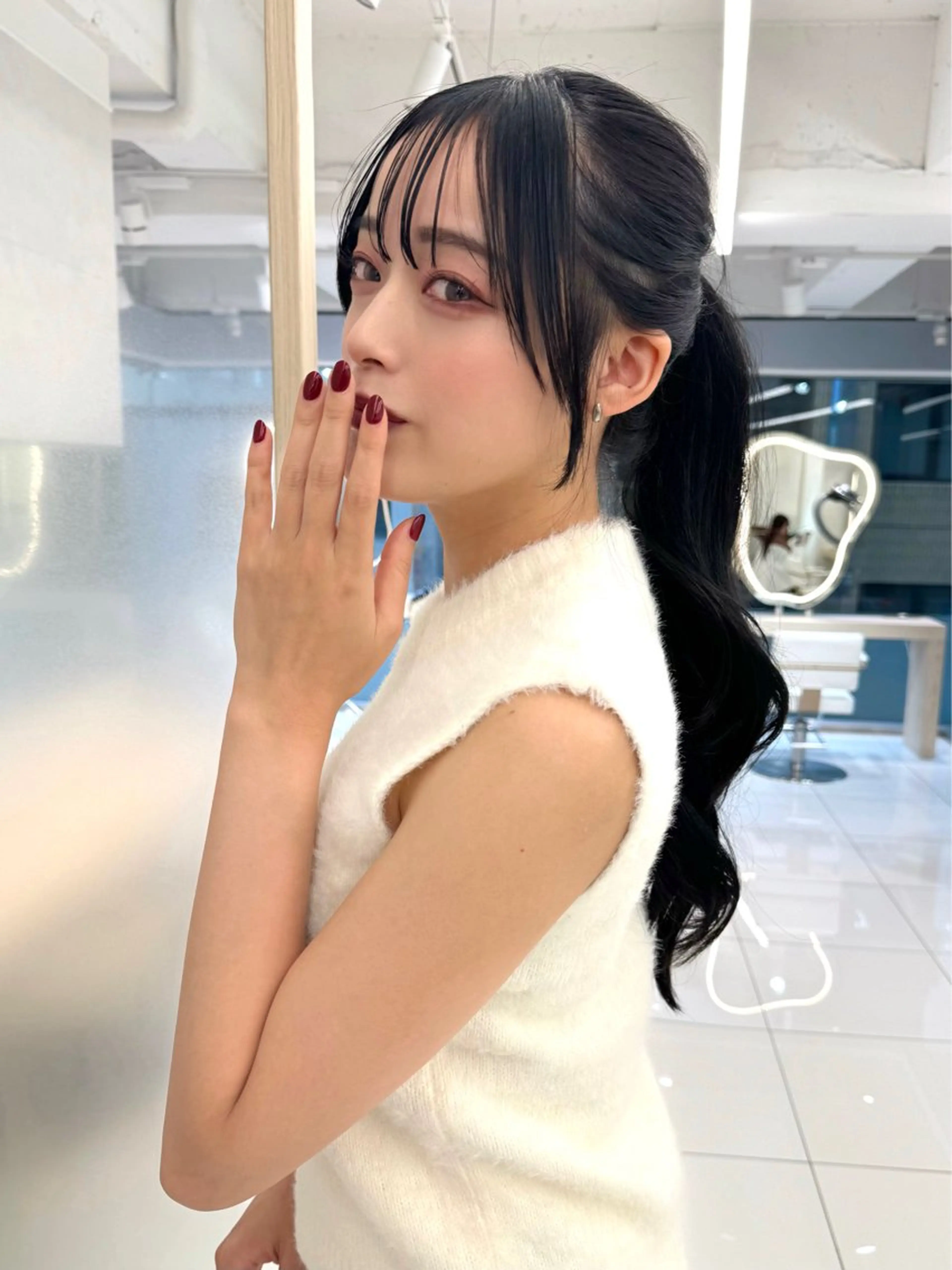 ロング 顔周り🇰🇷韓国 レイヤー/いづみ💞のヘアスタイル