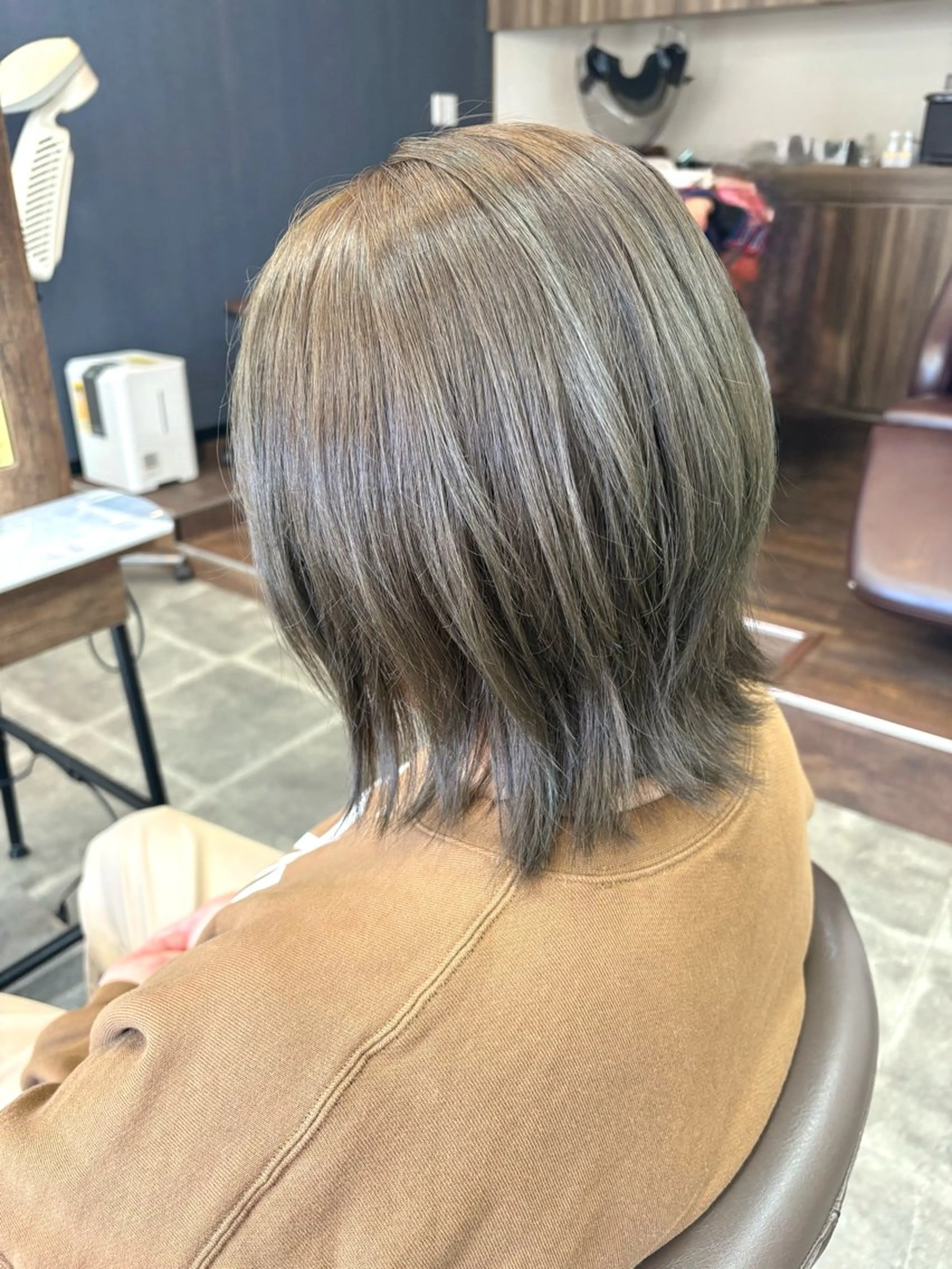 ミディアム カット ヘアカラー 野崎 由理/髪質改善のヘアスタイル