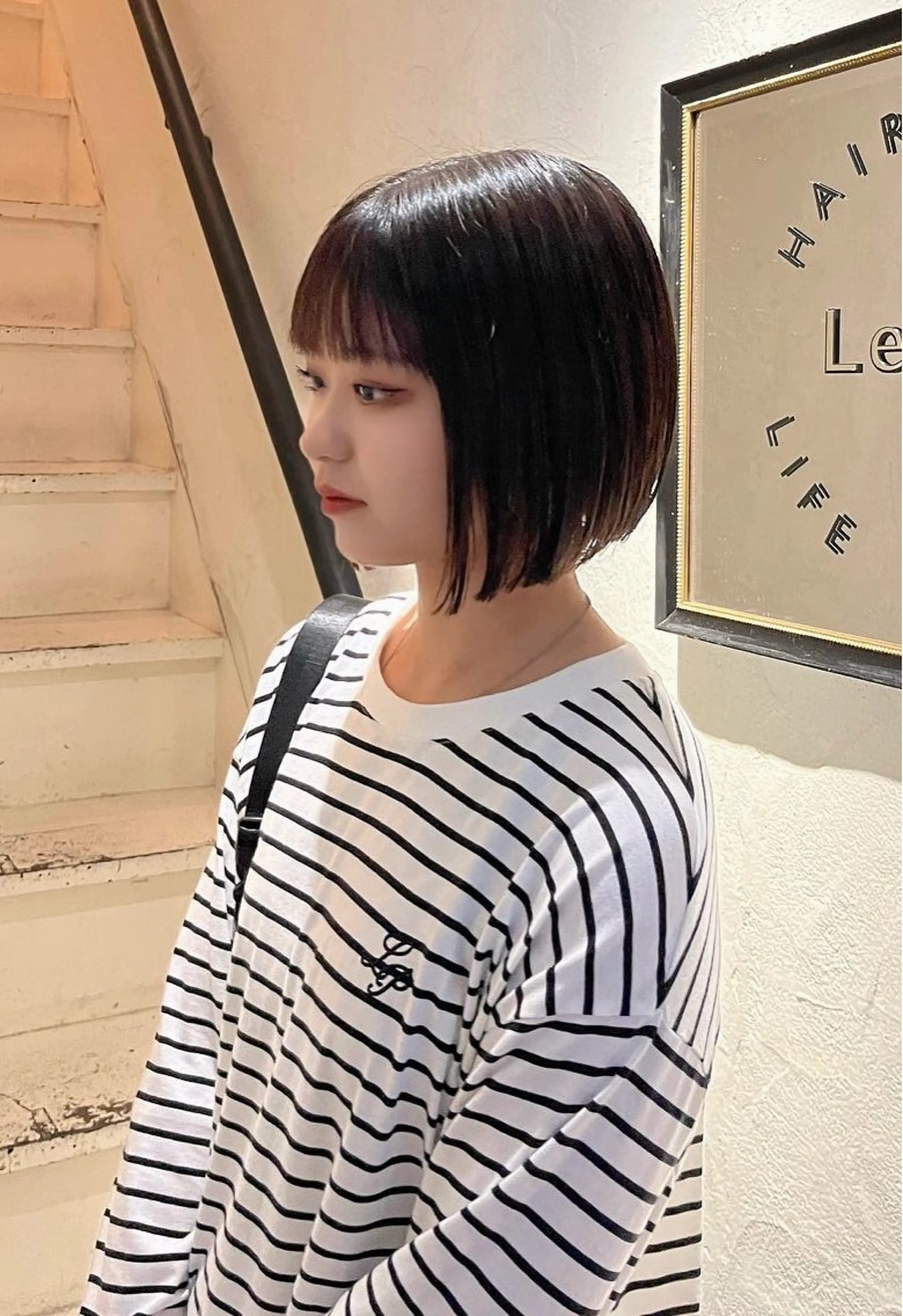 ミディアム ボブ カット darts リョウのヘアスタイル