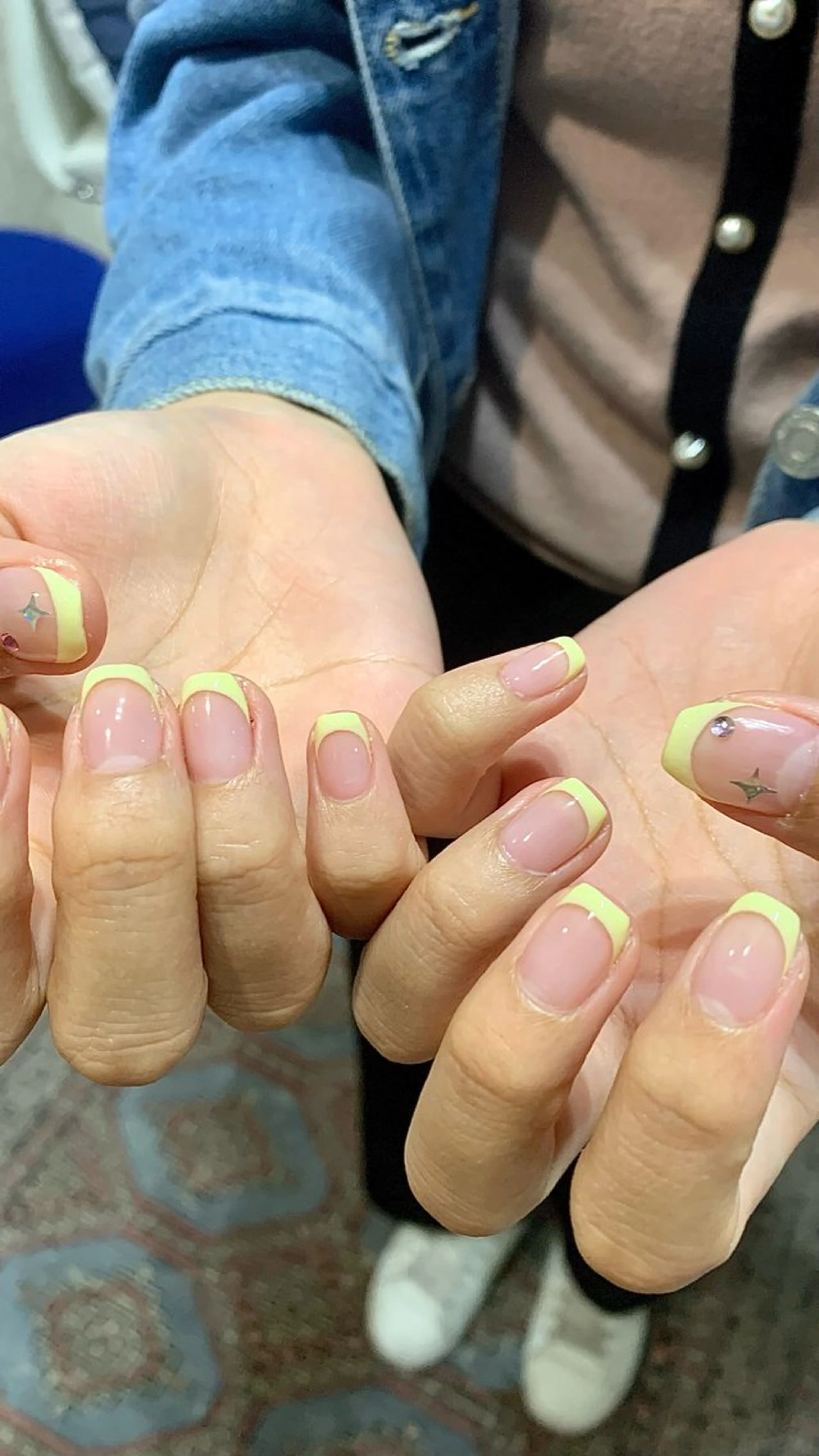 ネイル ハンドネイル 0203ムニムサン 💙Sayakaのネイルデザイン