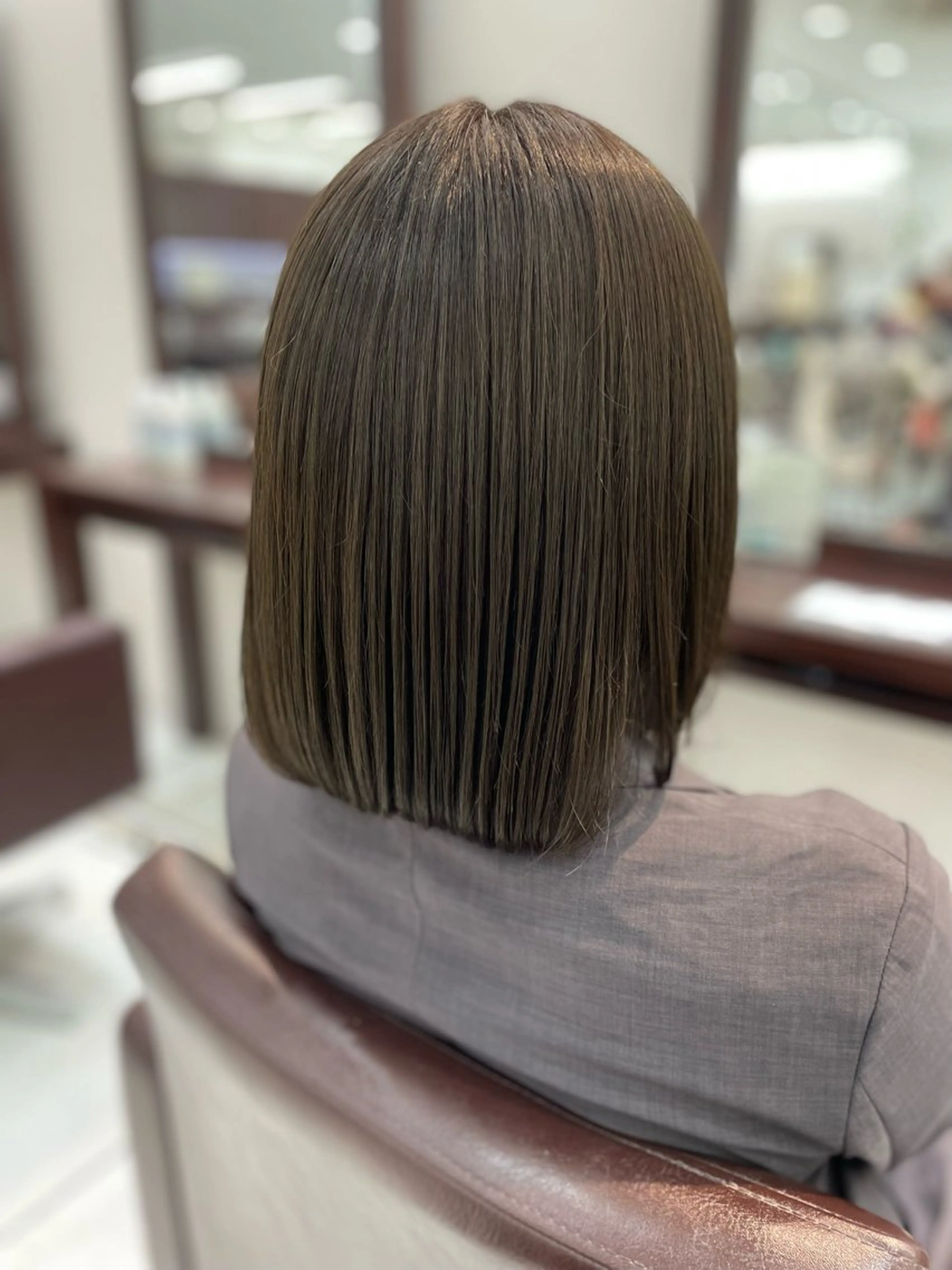 ミディアム カラー ベージュカラー 透明感カラー オリーブベージュ 【千葉駅南口歩1分】 MAKAのヘアスタイル