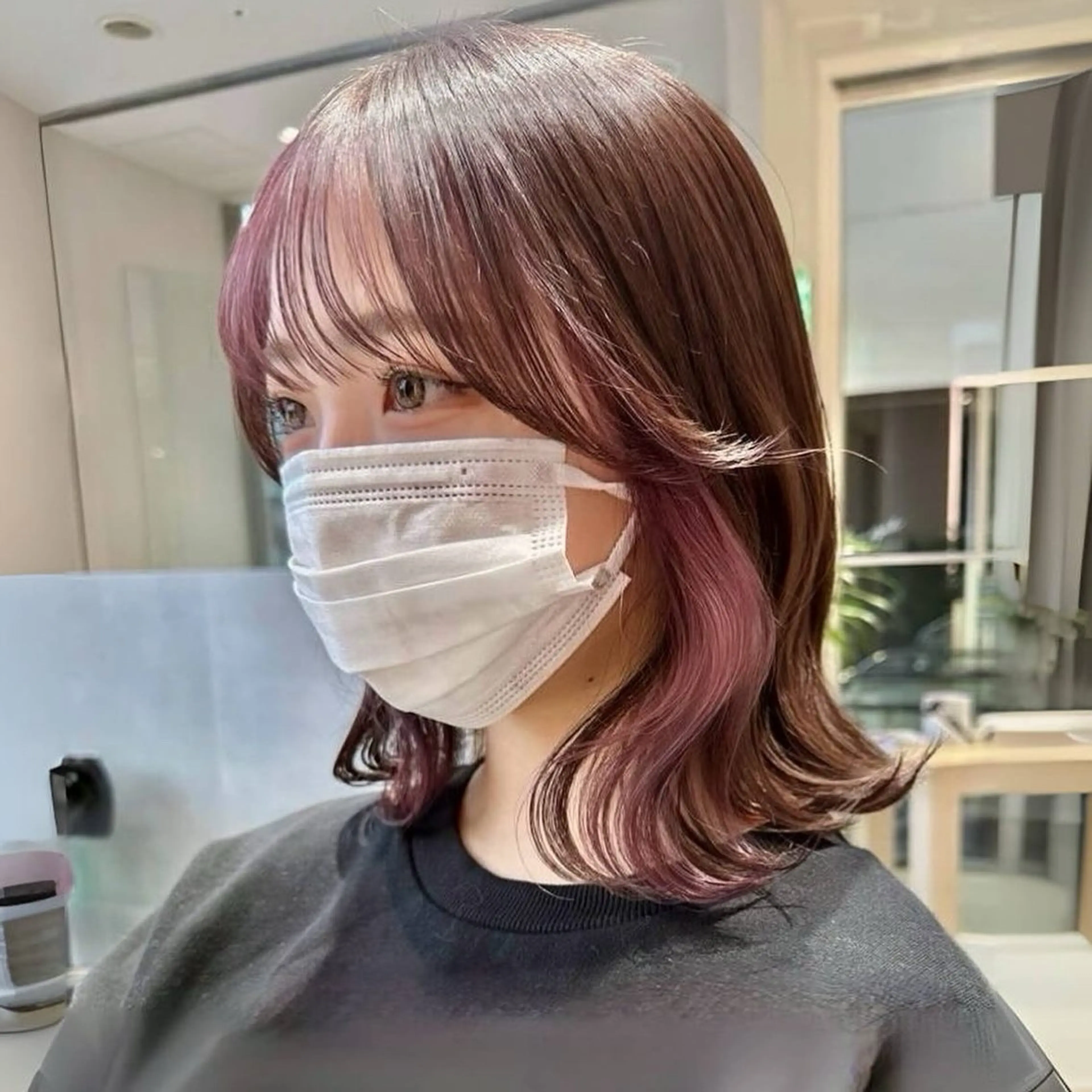 【ReFaファインバブルVEENA】似合わせカット＋イヤリングケアブリーチ＋全体透明感カラー🌱の写真