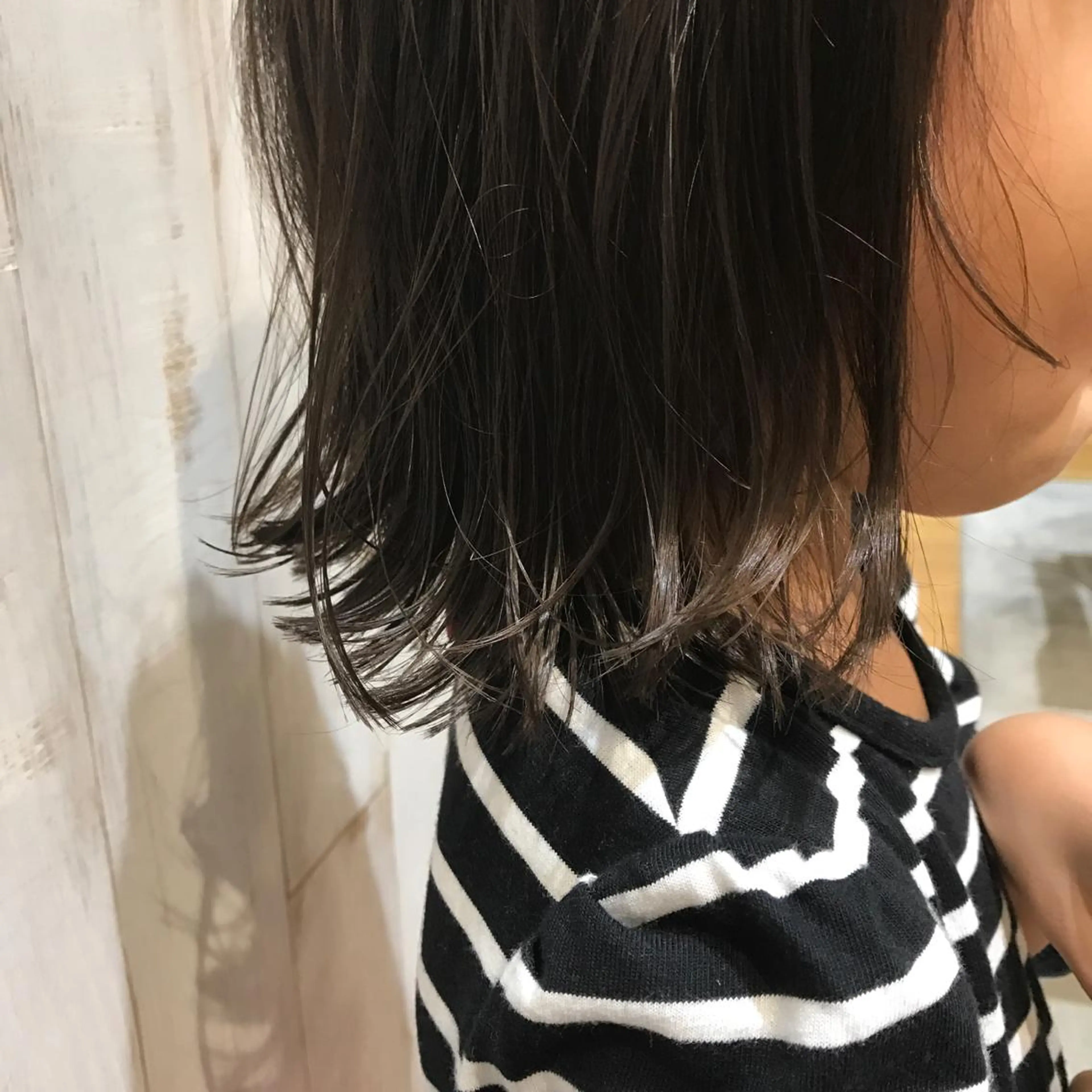 ミディアム キッズ ボブ 外ハネヘア 庄司 美佑樹のヘアスタイル