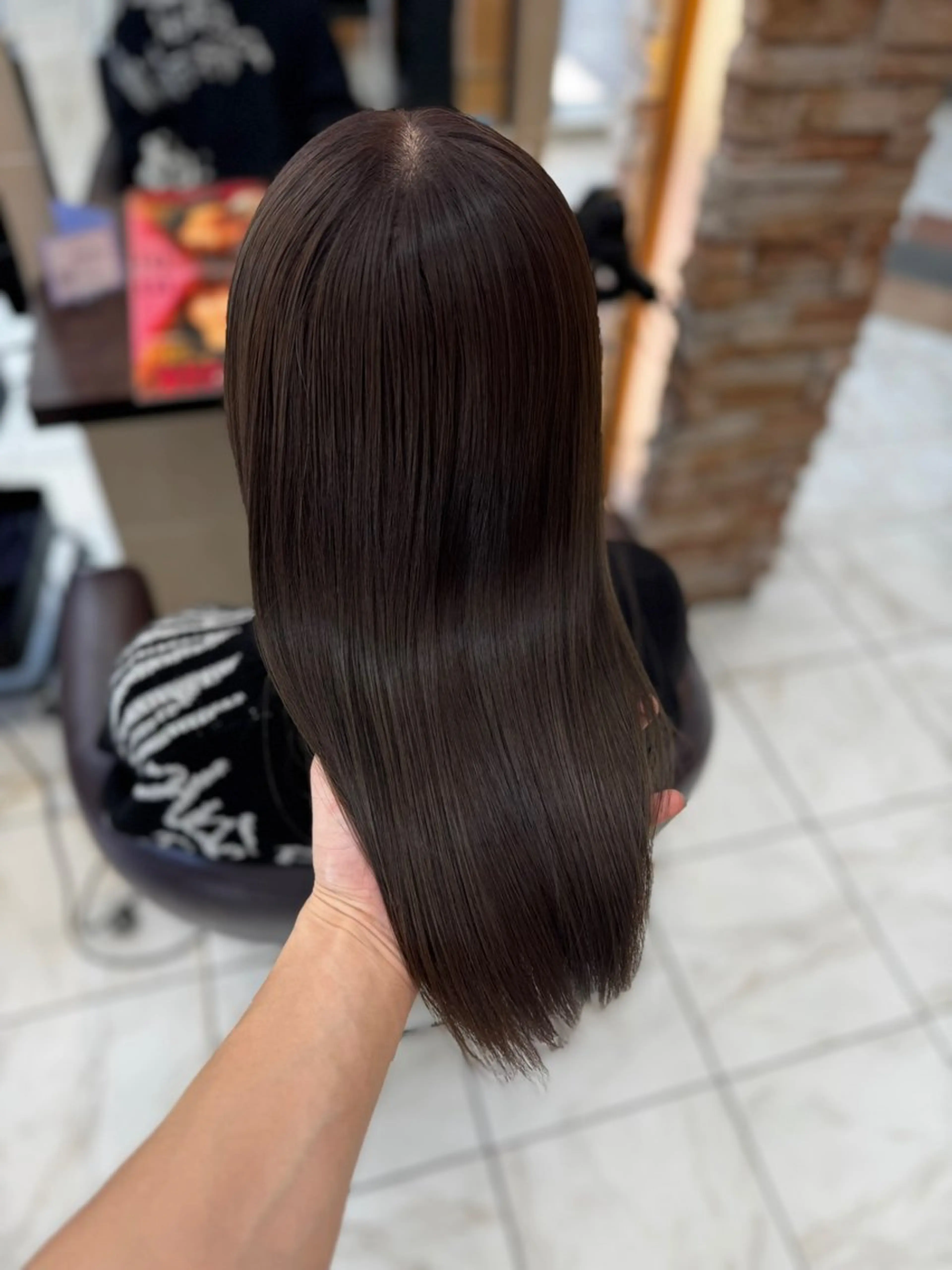 セミロング ハイライト 髪質改善 韓国風ヘア 小顔カット カット ヘアカラー トリートメント ⭐️透け感カラー /齊藤容史⭐️のヘアスタイル