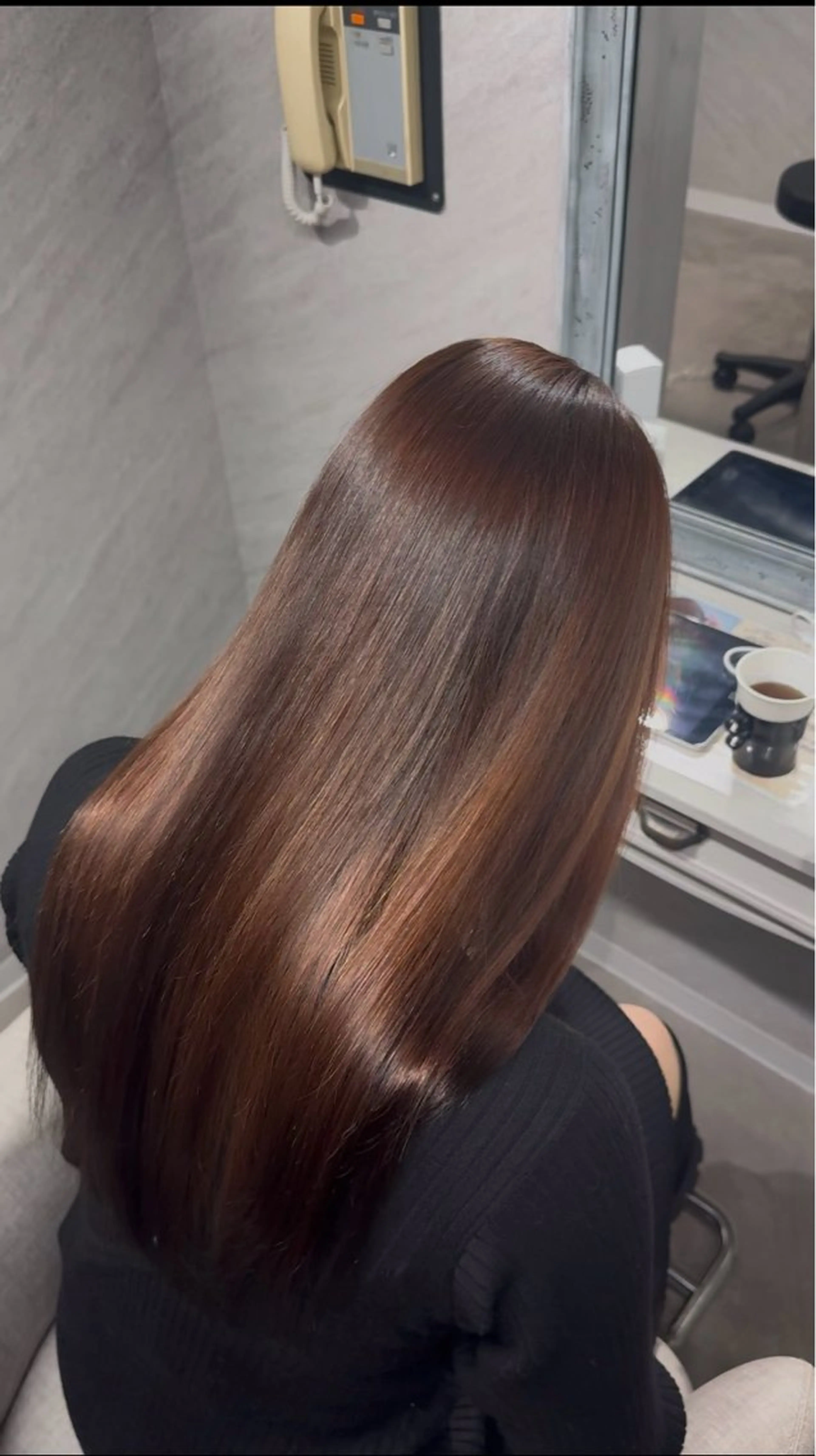 セミロング 西宮市で髪質改善 縮毛矯正特化のヘアスタイル