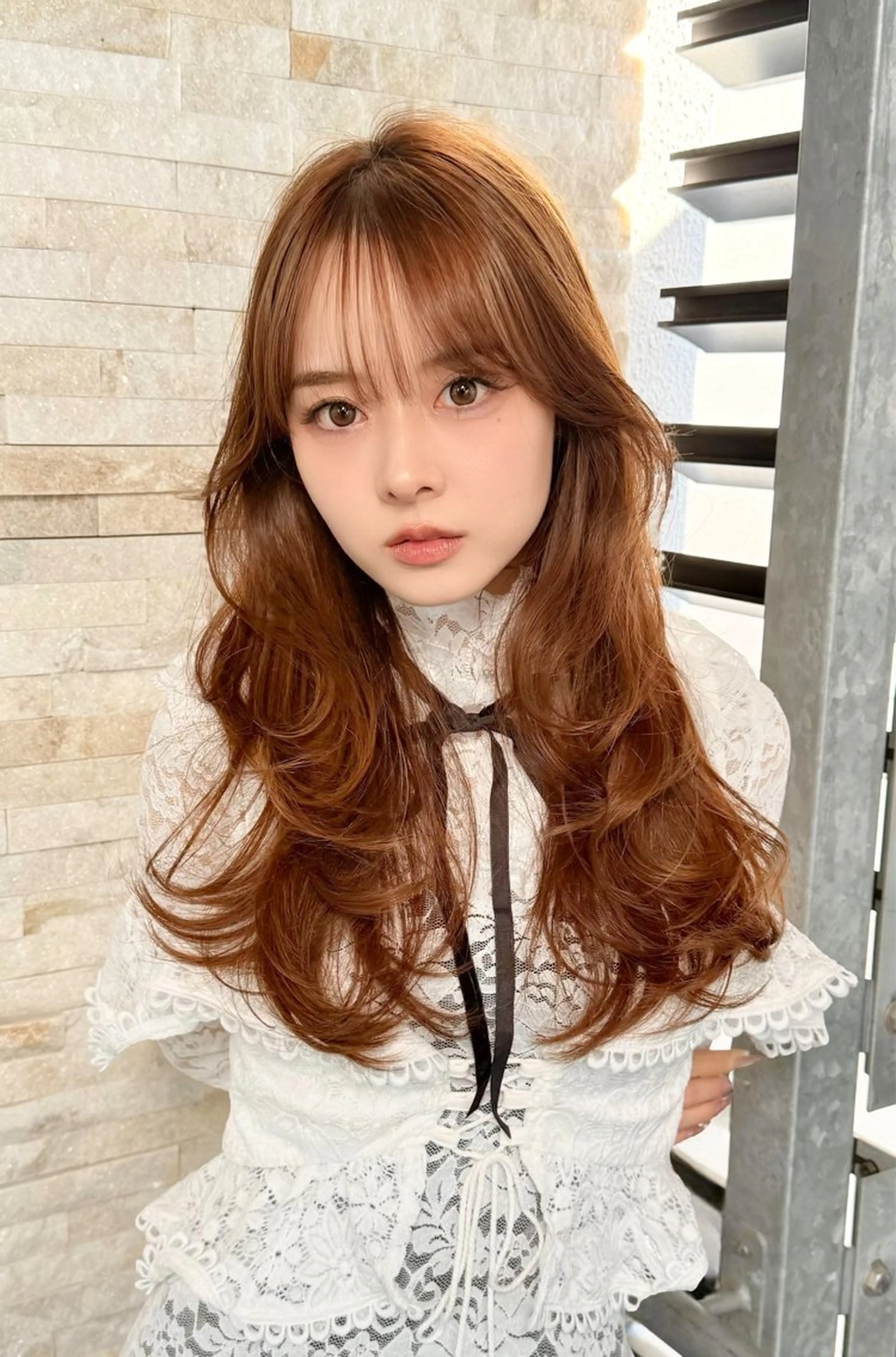 カラー lemiie suzunaのヘアスタイル