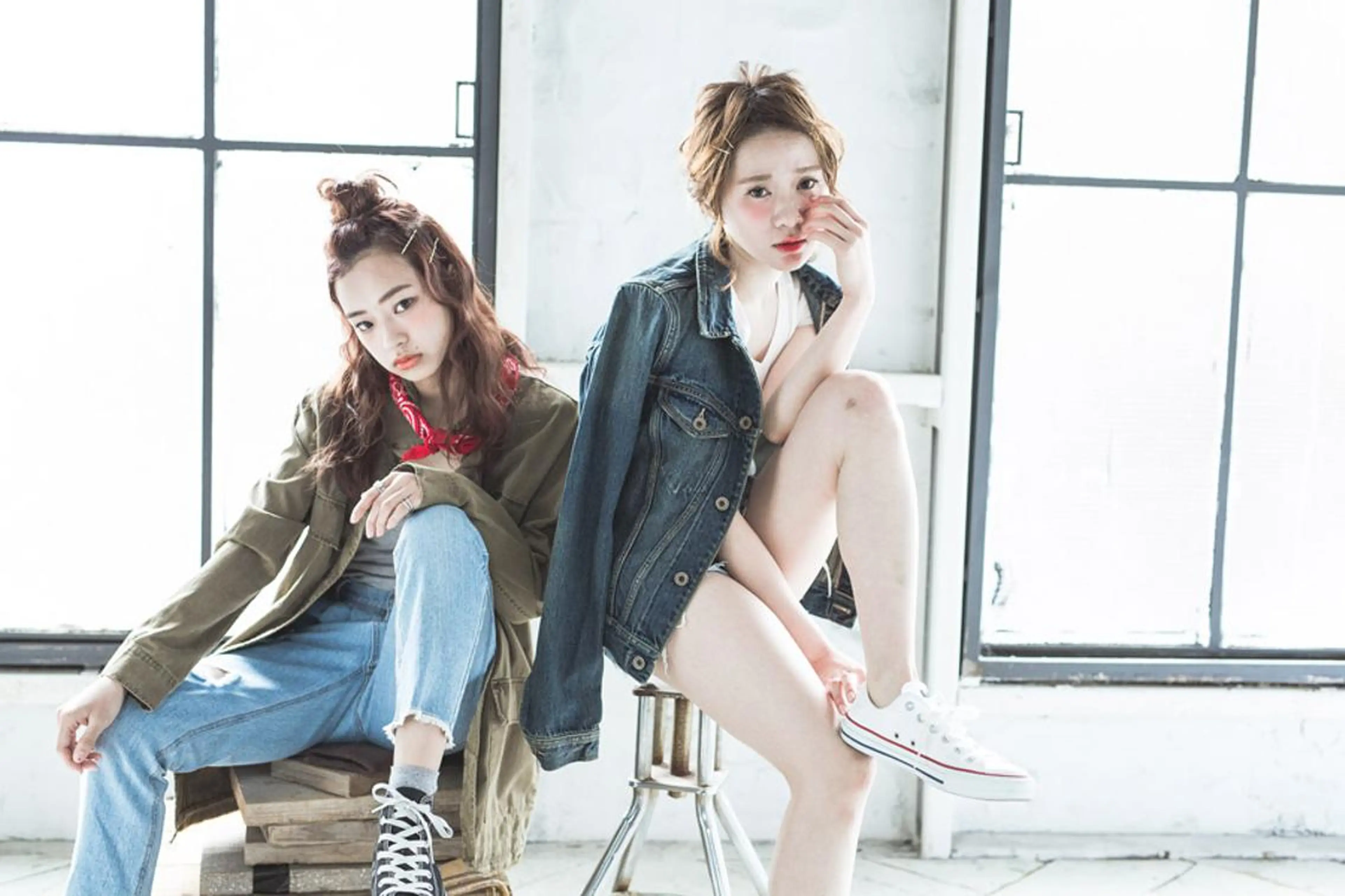 セミロング カラー パーマ 佐々木 優介のヘアスタイル