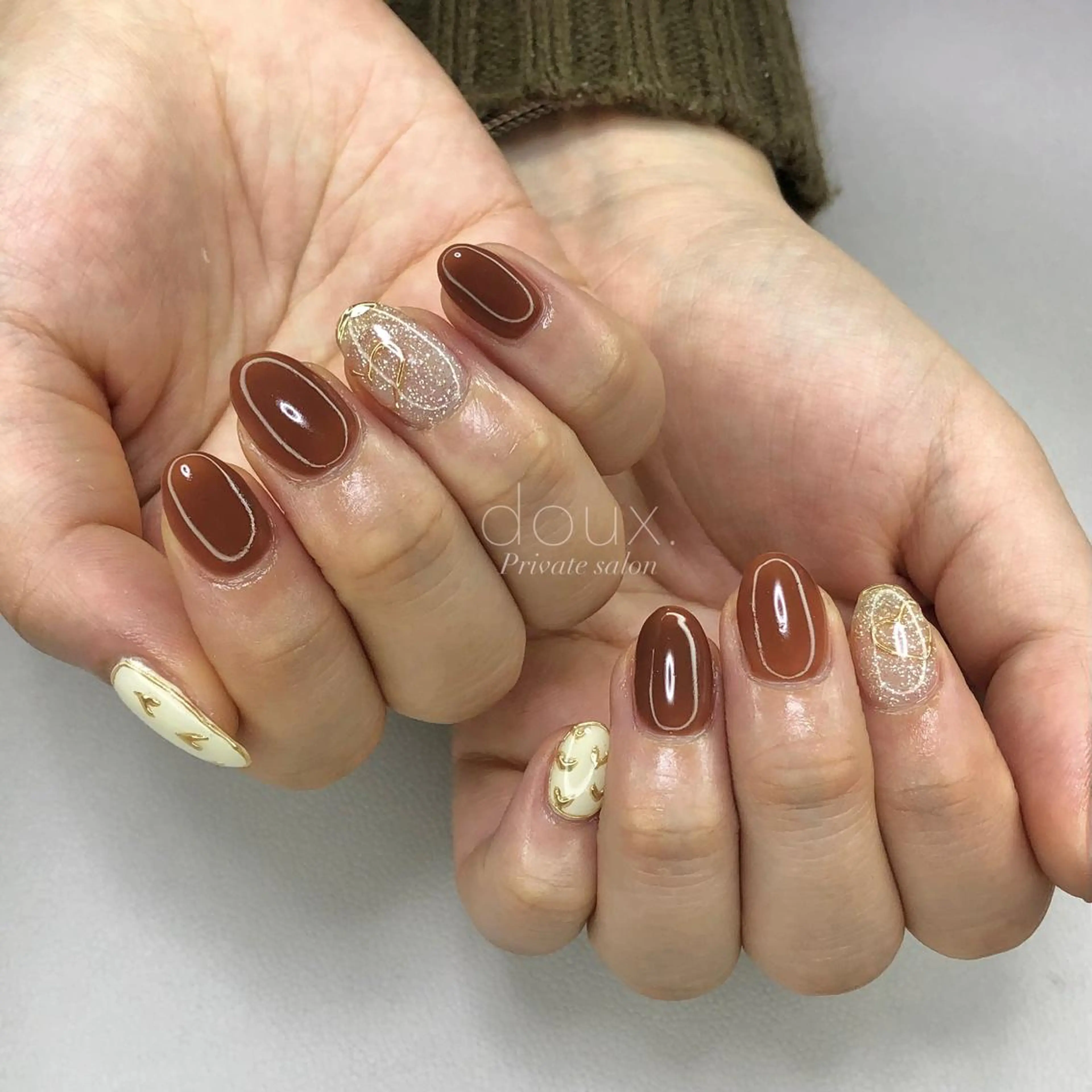 ネイル ハート バレンタイン doux. nailのネイルデザイン
