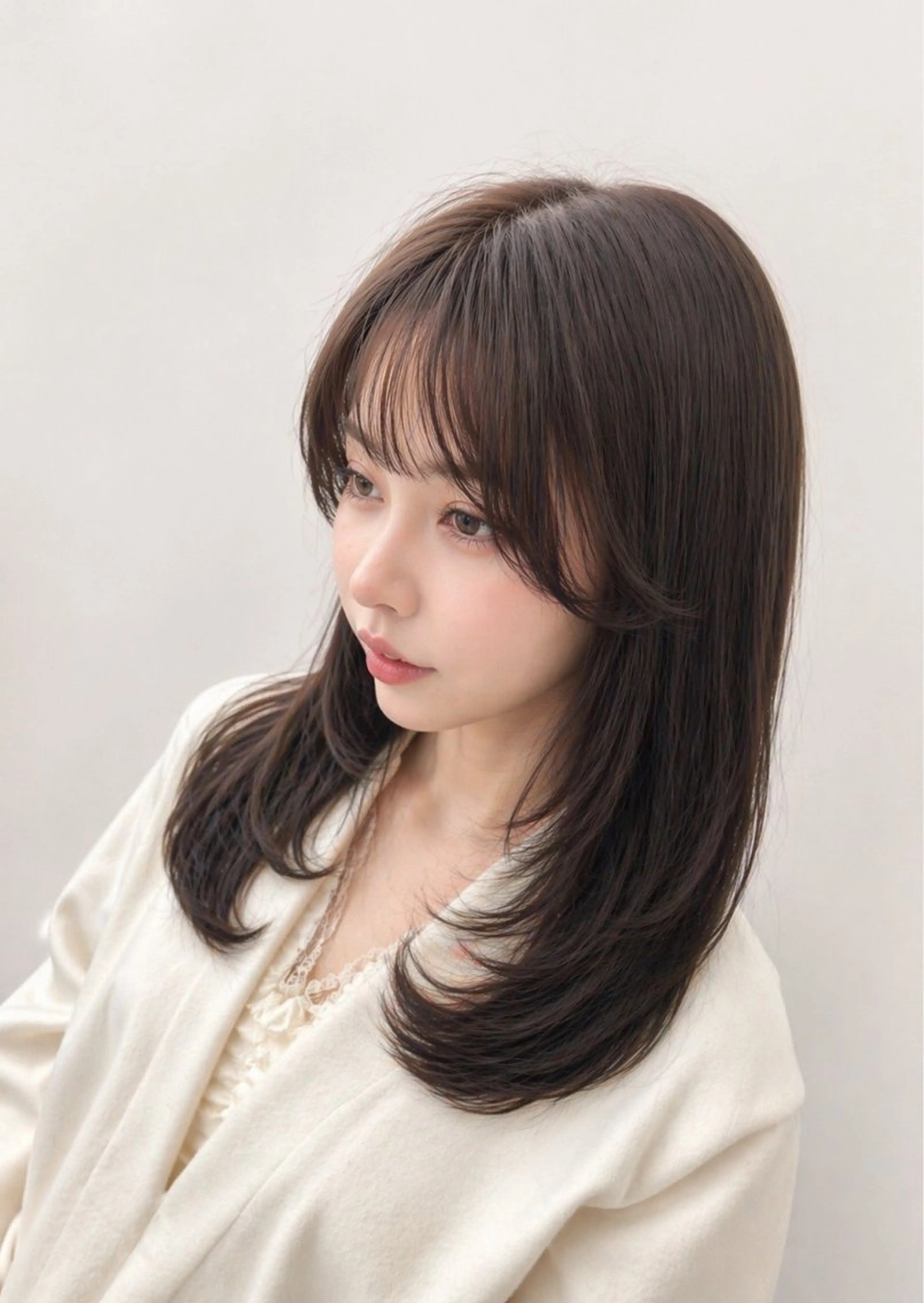 ロング レイヤーカット カット ヘアカラー トリートメント 🍒似合わせカット /艶感カラー/長谷のヘアスタイル