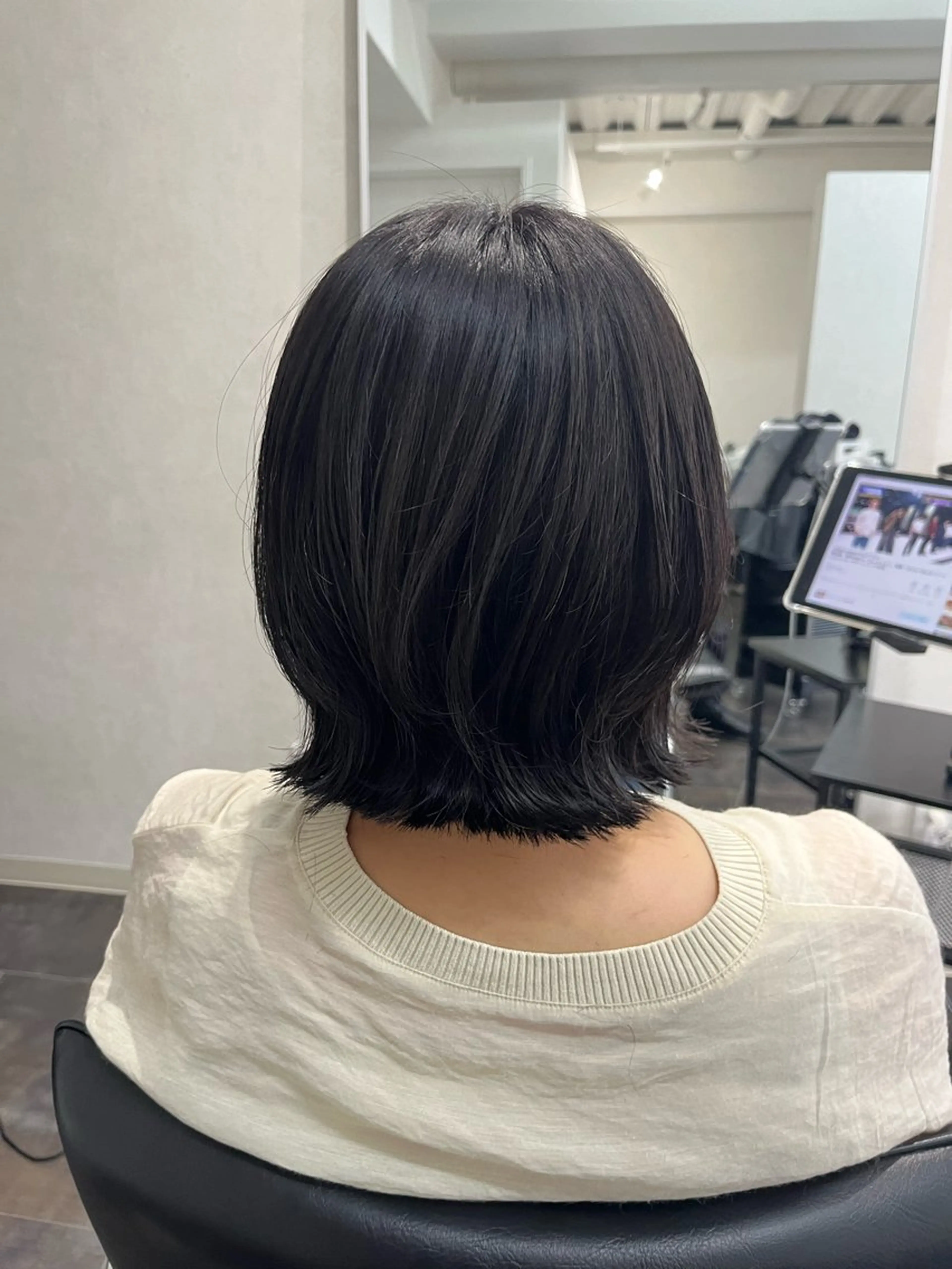 ショート ボブ 外ハネヘア FERIA あべの yumeho🍭のヘアスタイル