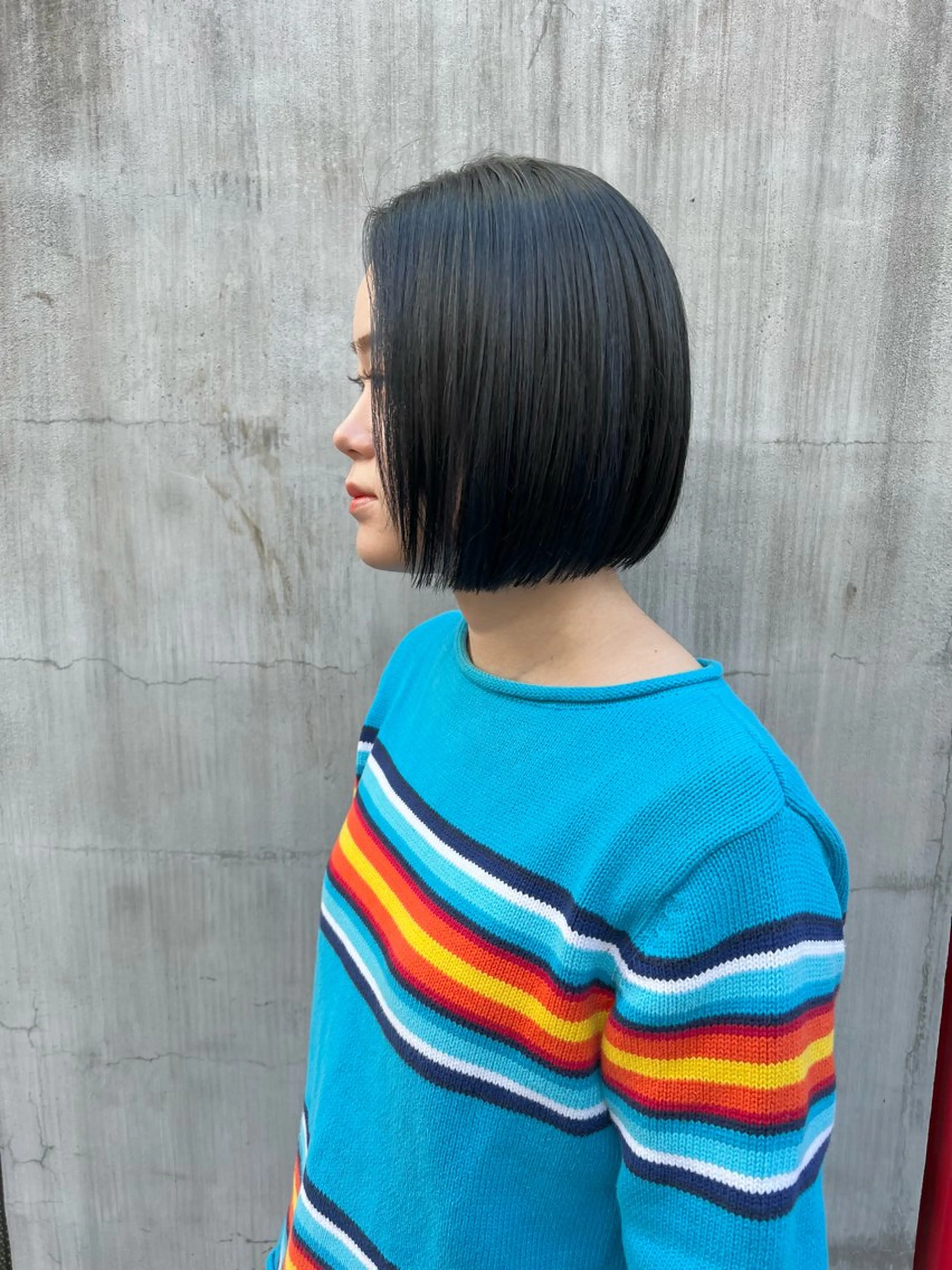 ショート カラー デザインカラー ハイライトカラー インナーカラー ボブ ハイライト カット ヘアカラー 千葉 郁也のヘアスタイル