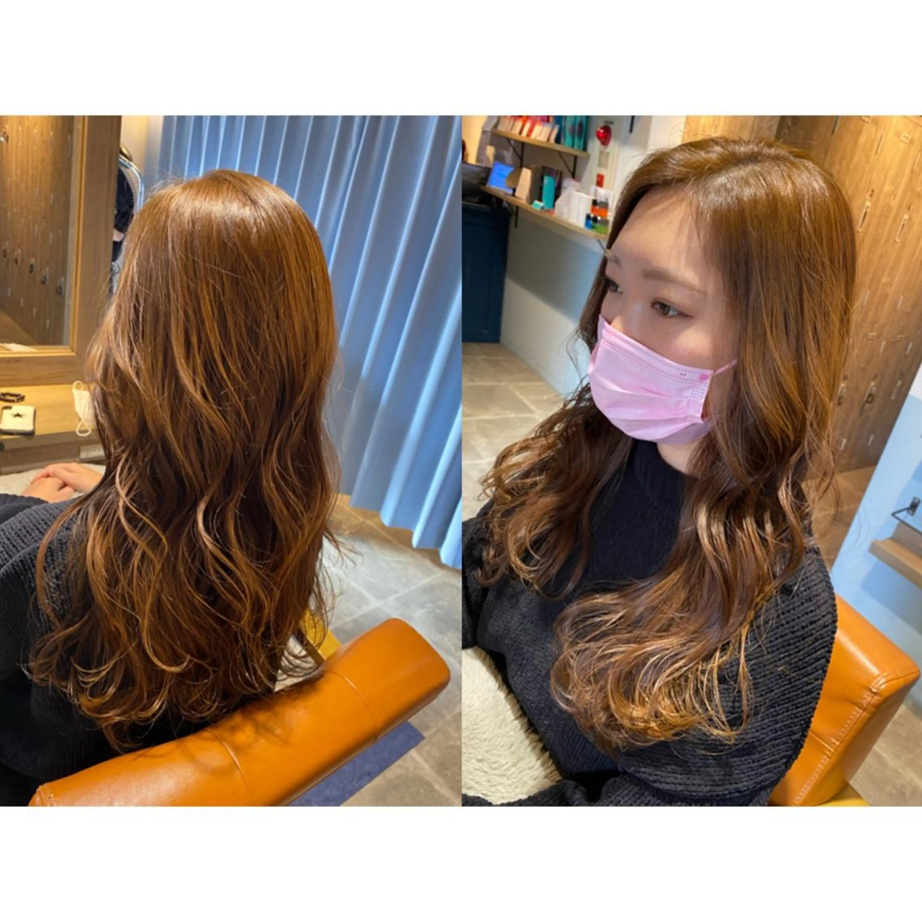 カラー カット トリートメント 🐻結んで可愛い hair EMI🐻のヘアスタイル