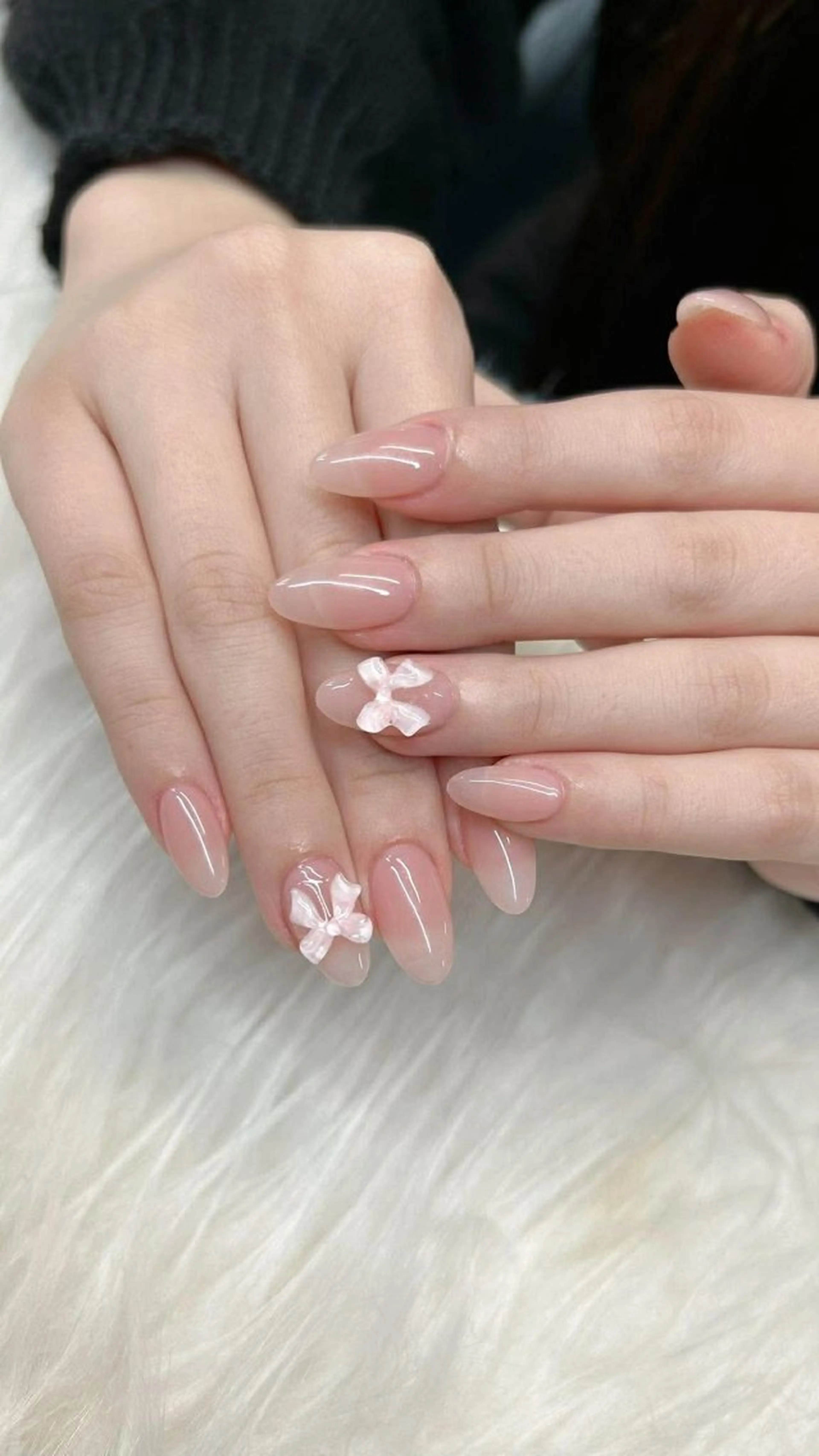 初回ジェルオフ無料＋2本リボン🎀＋１カラー💅¥5,000円–>¥3900。の写真