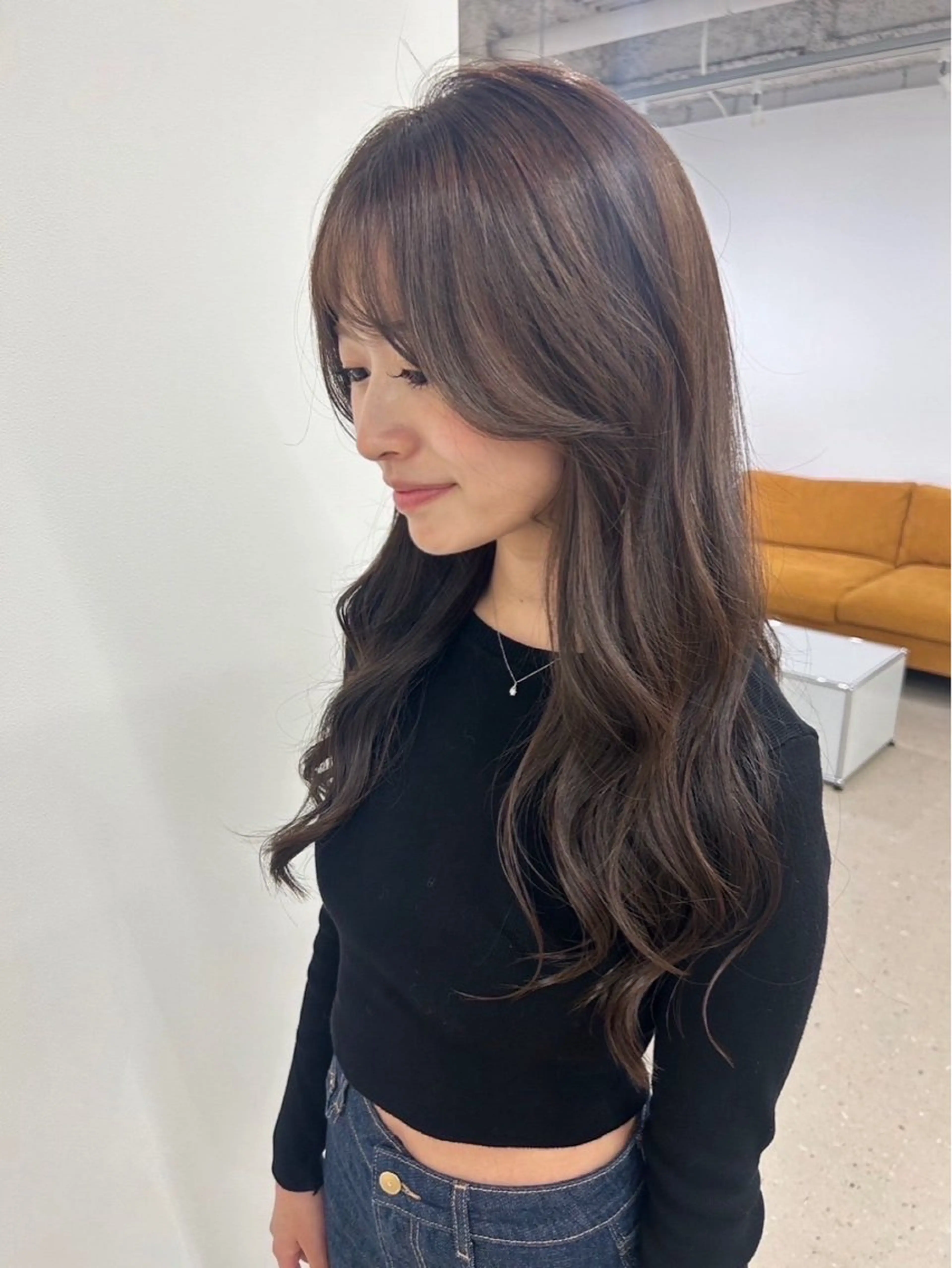 ロング 顔周りカット 村田 七夕のヘアスタイル