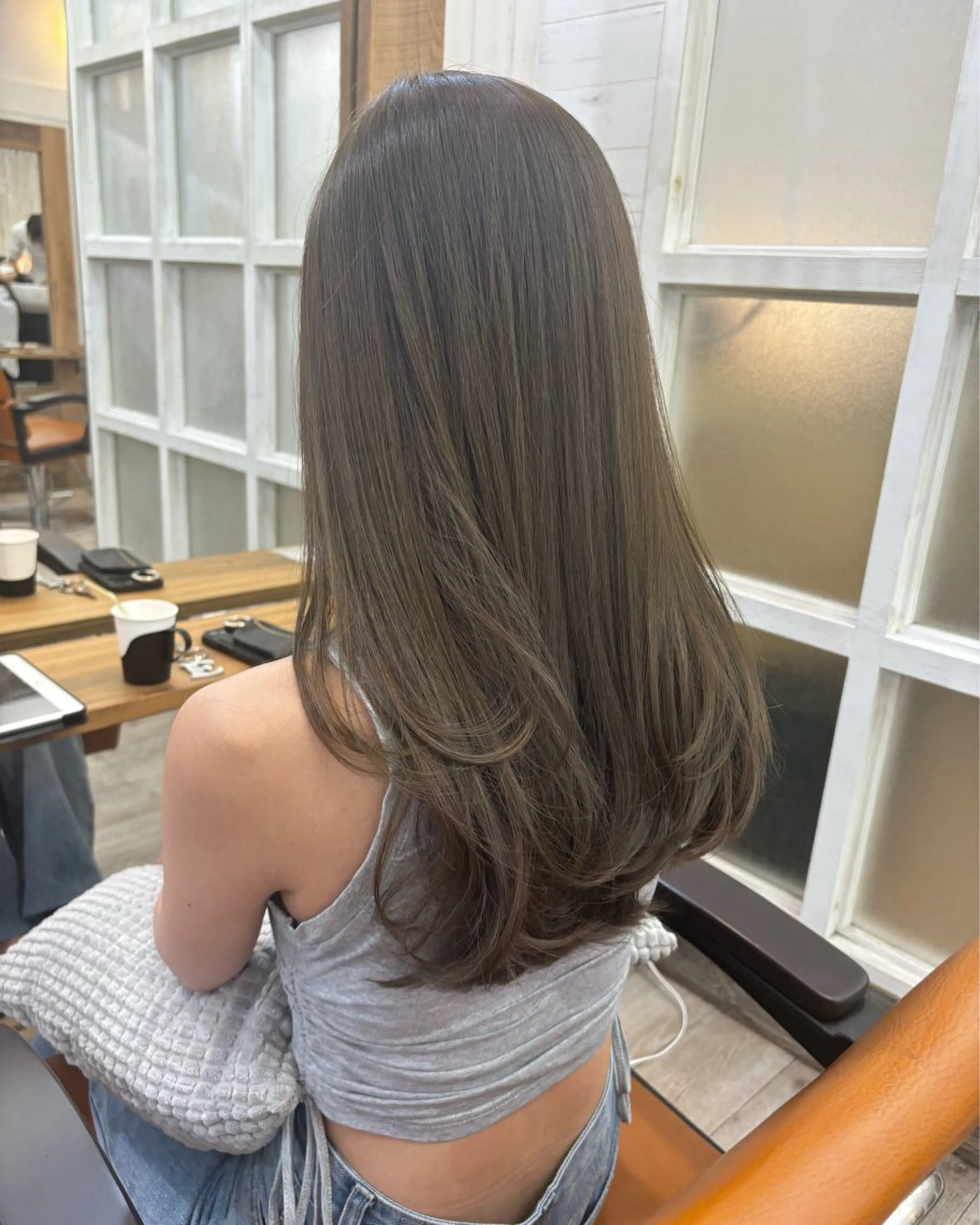 ロング カラー 広島/ヘアセット /ベージュ/わかなのヘアスタイル