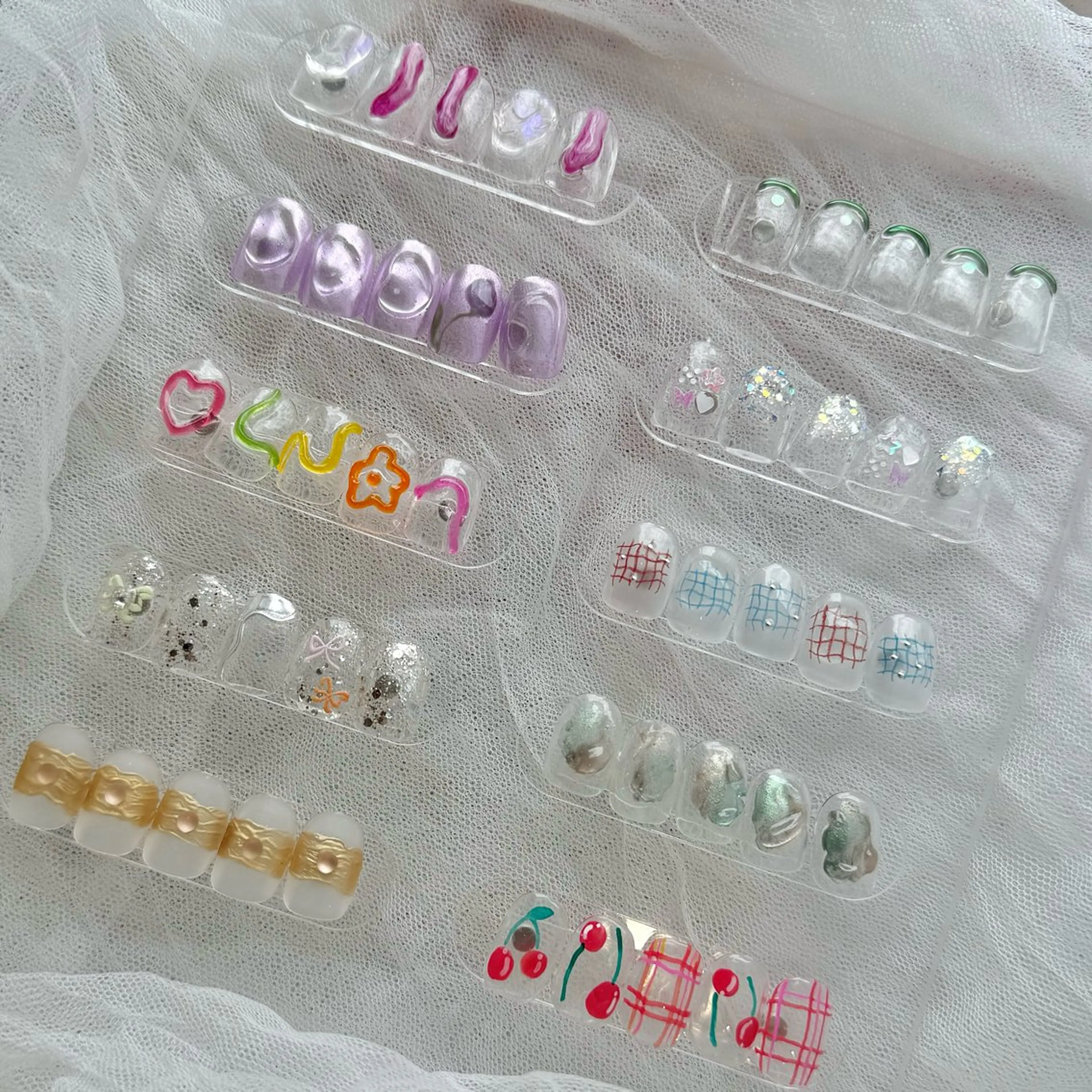 🥨クリア系　定額デザイン　¥7050.¥8050🥨の写真