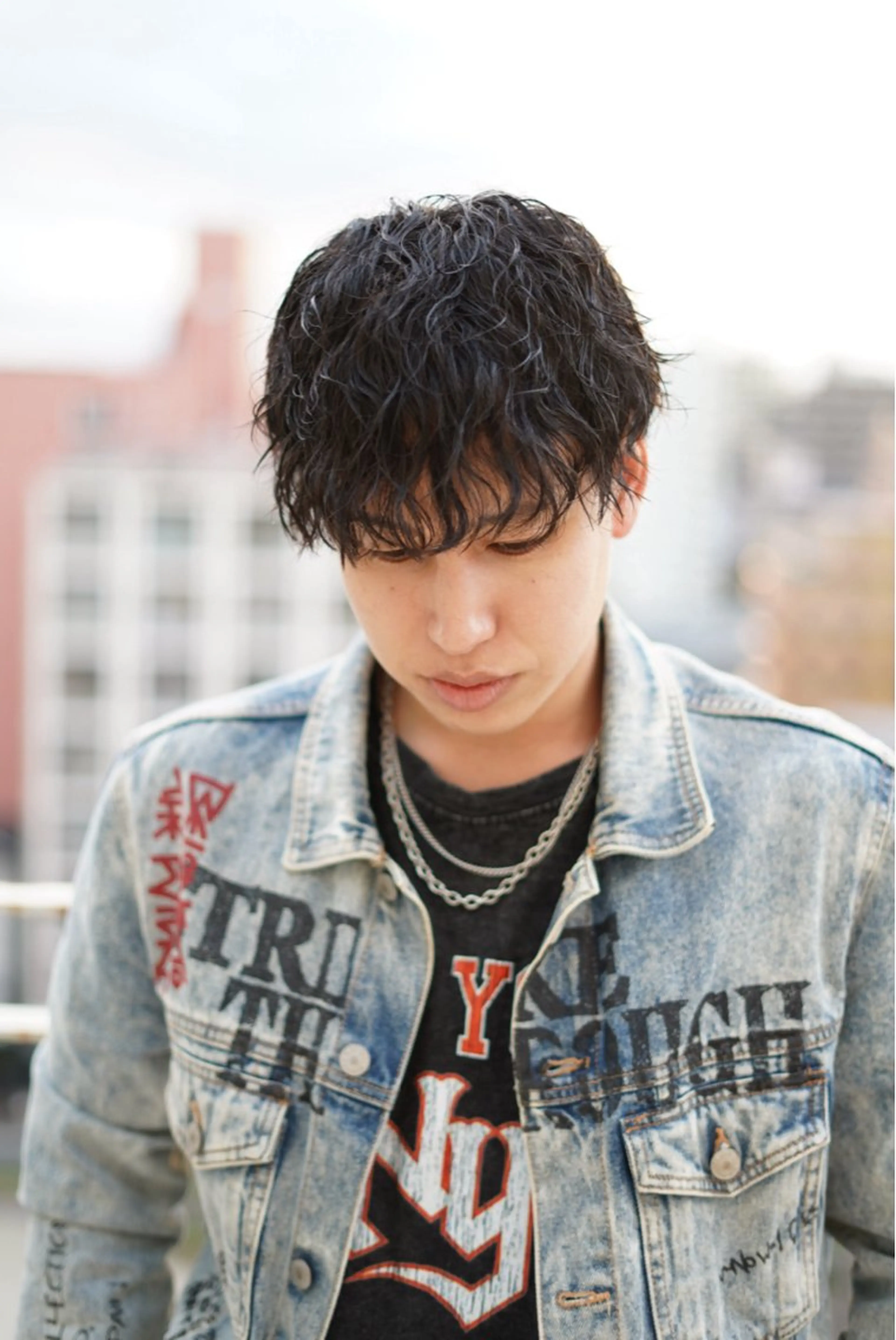 パーマ メンズ カット パーマ トリートメント Lull (シェアサロンReco VIProom)所属・Lull1人美容室 バレイヤージュのヘアスタイル