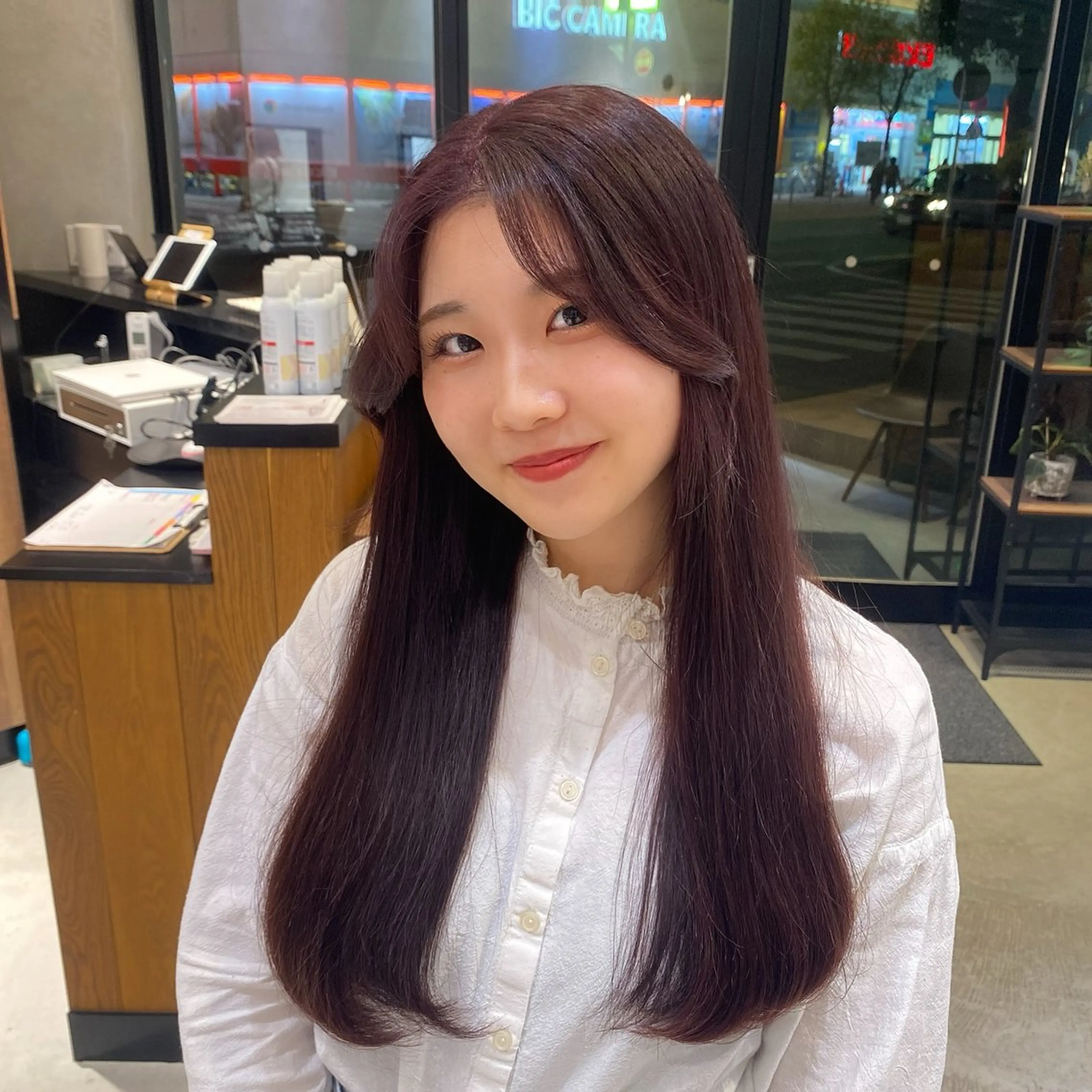 ロング Natsuki/韓国 ボブ/レイヤーカットのヘアスタイル