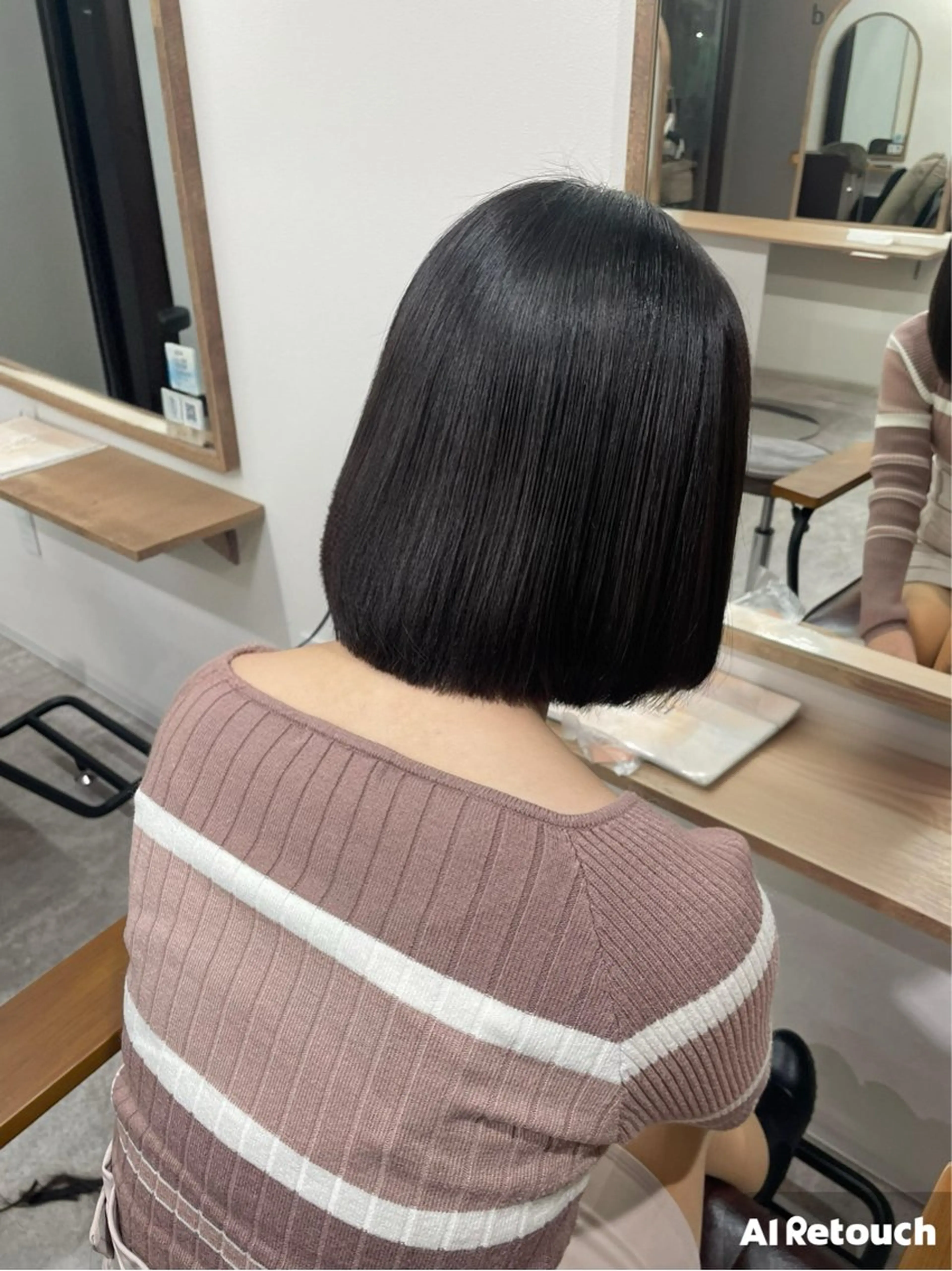 ミディアム カラー 透明感カラー ボブ 長めボブ 森田 亜海のヘアスタイル