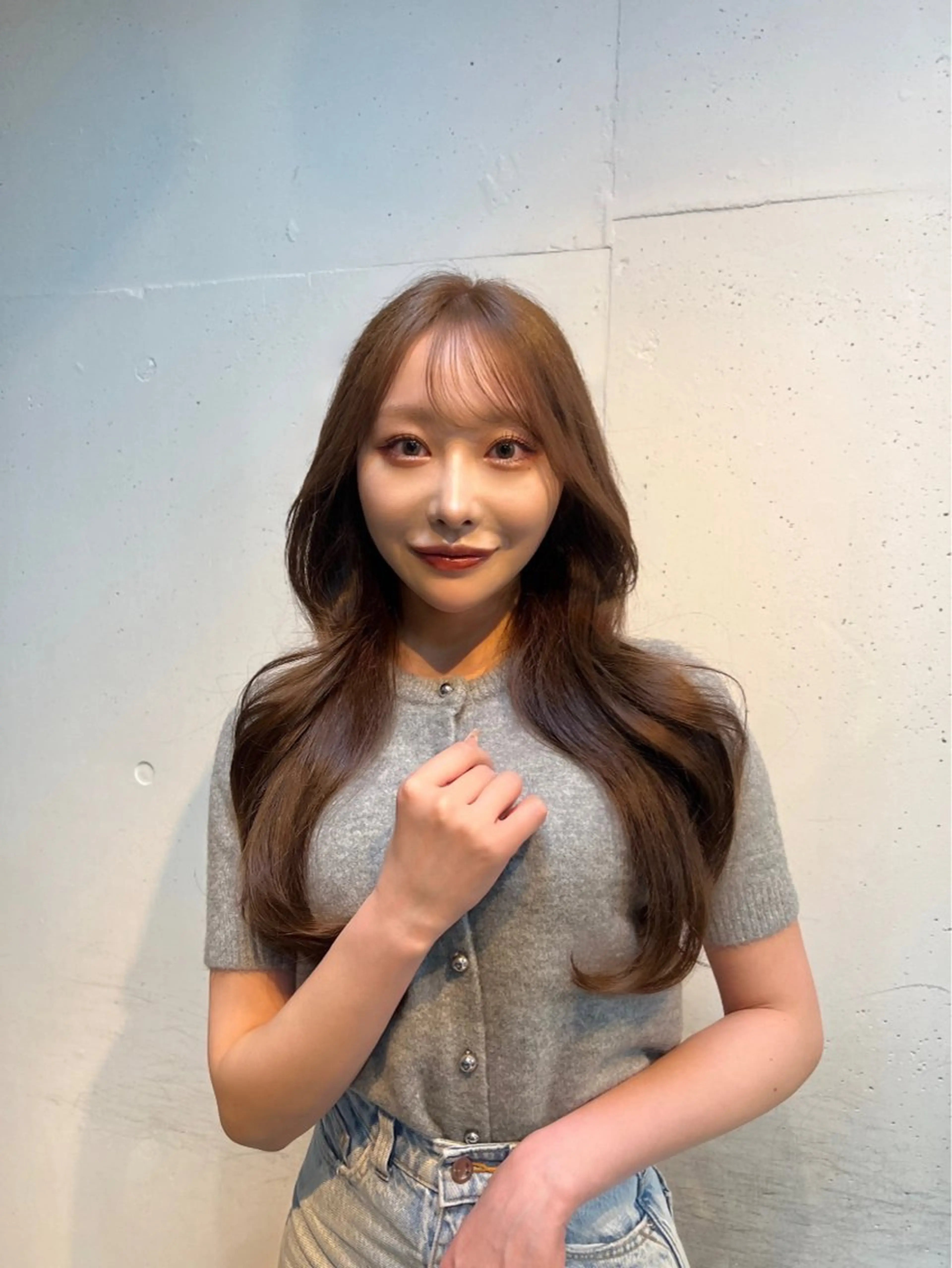 ロング カラー ヘアアレンジ ヘアカラー トリートメント ヘアセット 🎀ハイトーン・艶 カラー HANA🎀のヘアスタイル