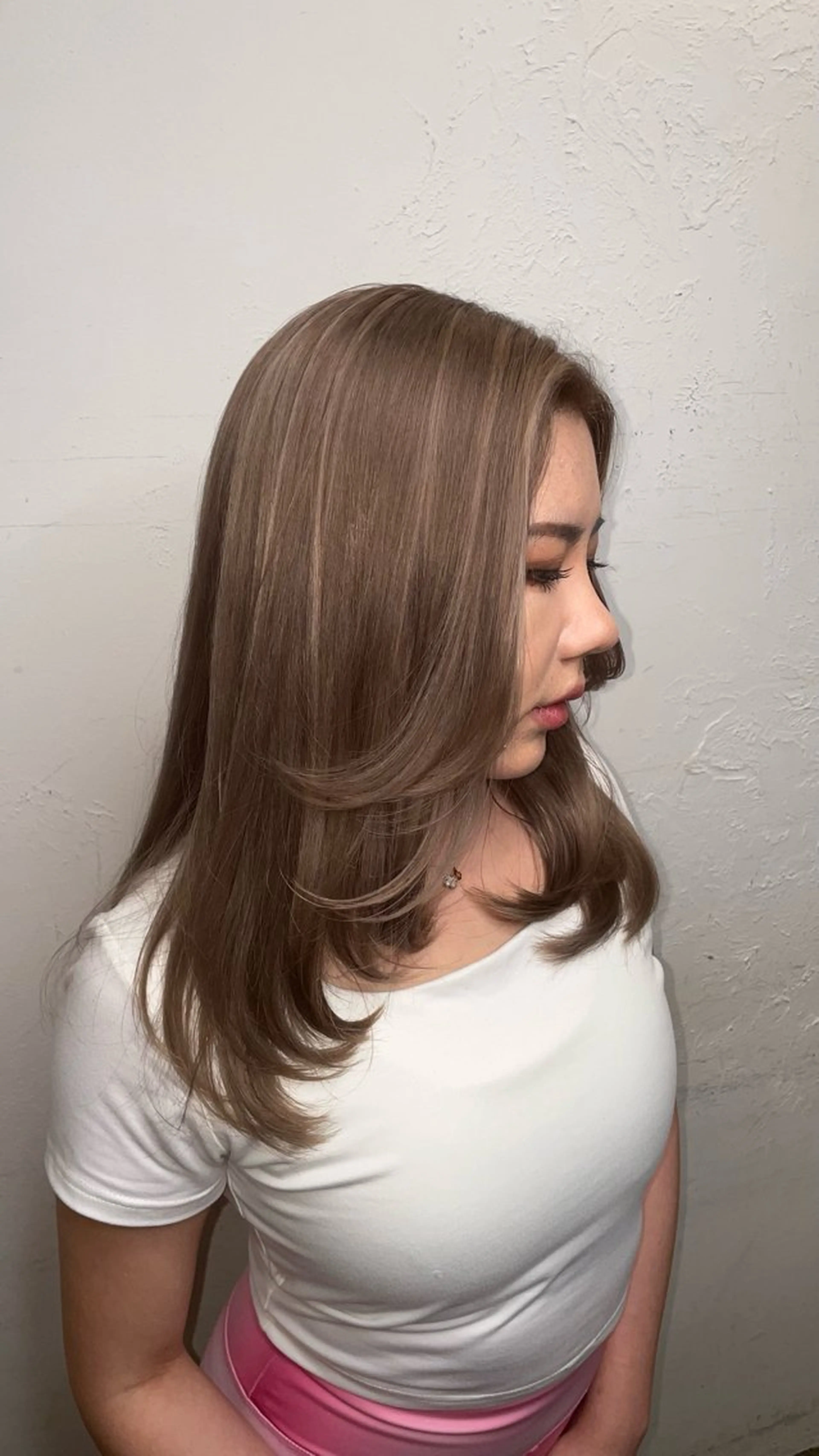 ロング レイヤーカット ヘアカラー トリートメント エクステ/ダブル カラー/LISAのヘアスタイル