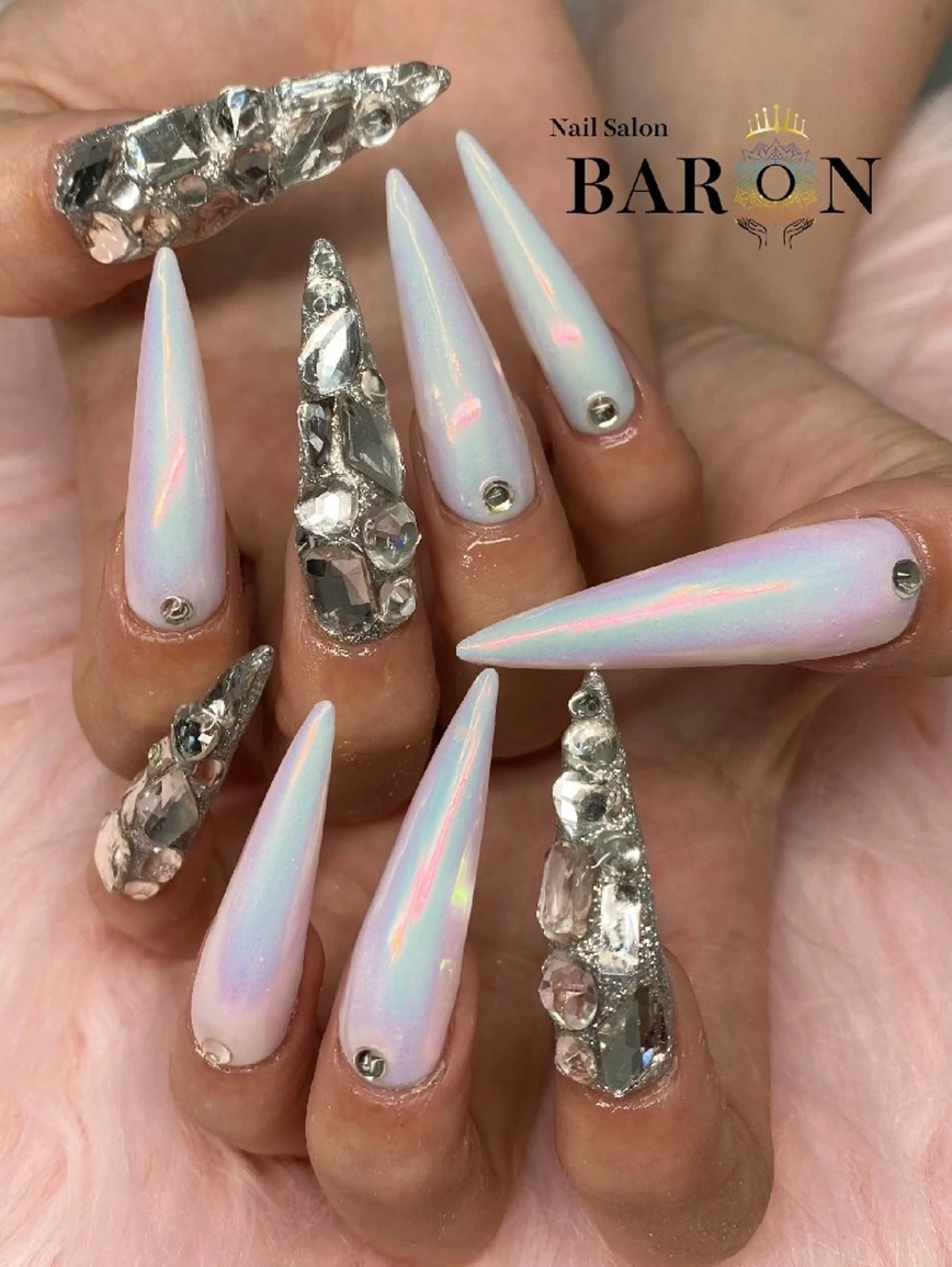 ネイル ハンドネイル ♛︎BARON♛︎ SUMIREのネイルデザイン