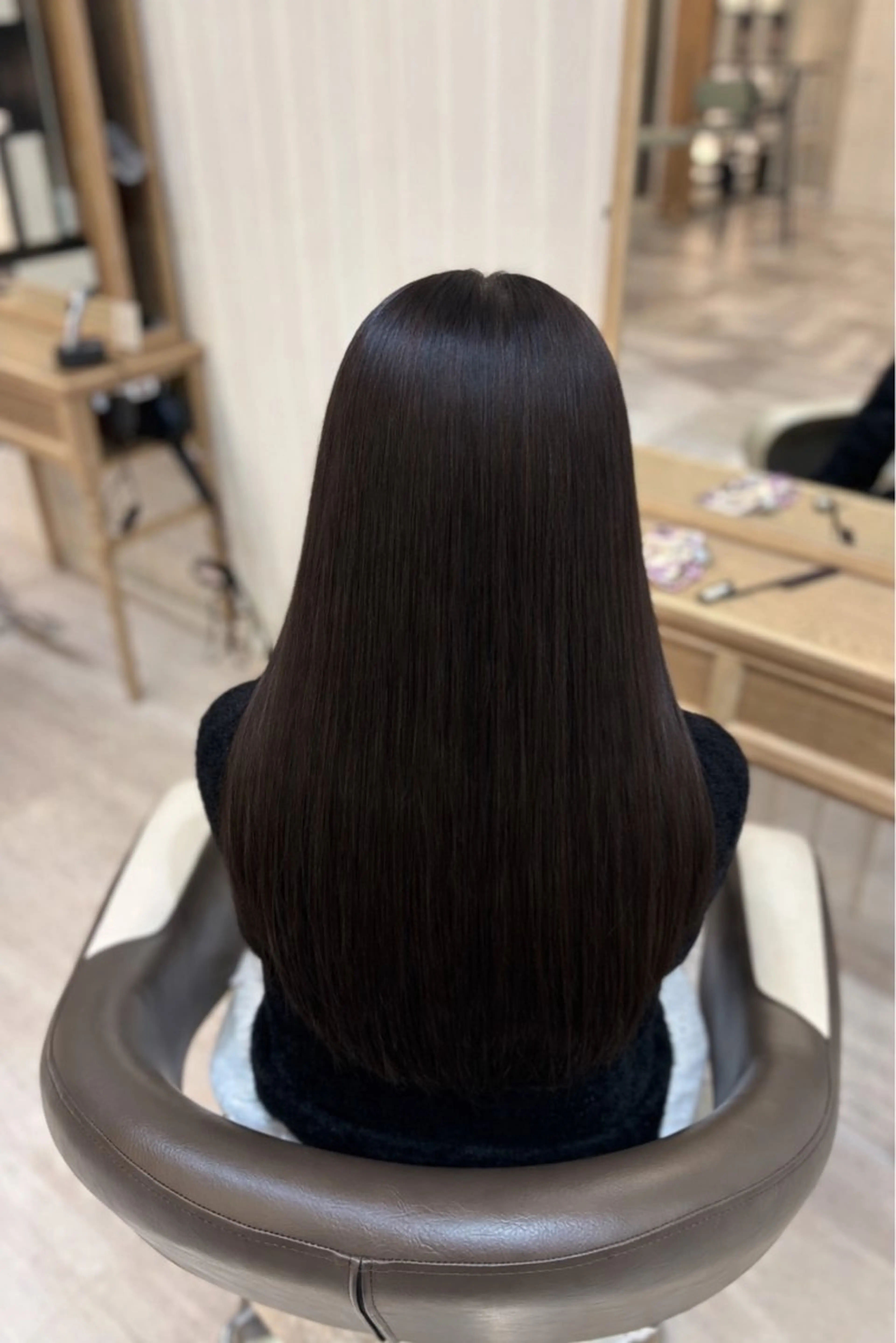 ロング ヘアカラー トリートメント 🪐韓国／暗髪カラー ／ ｓａｋｕｒａ☽⋰のヘアスタイル