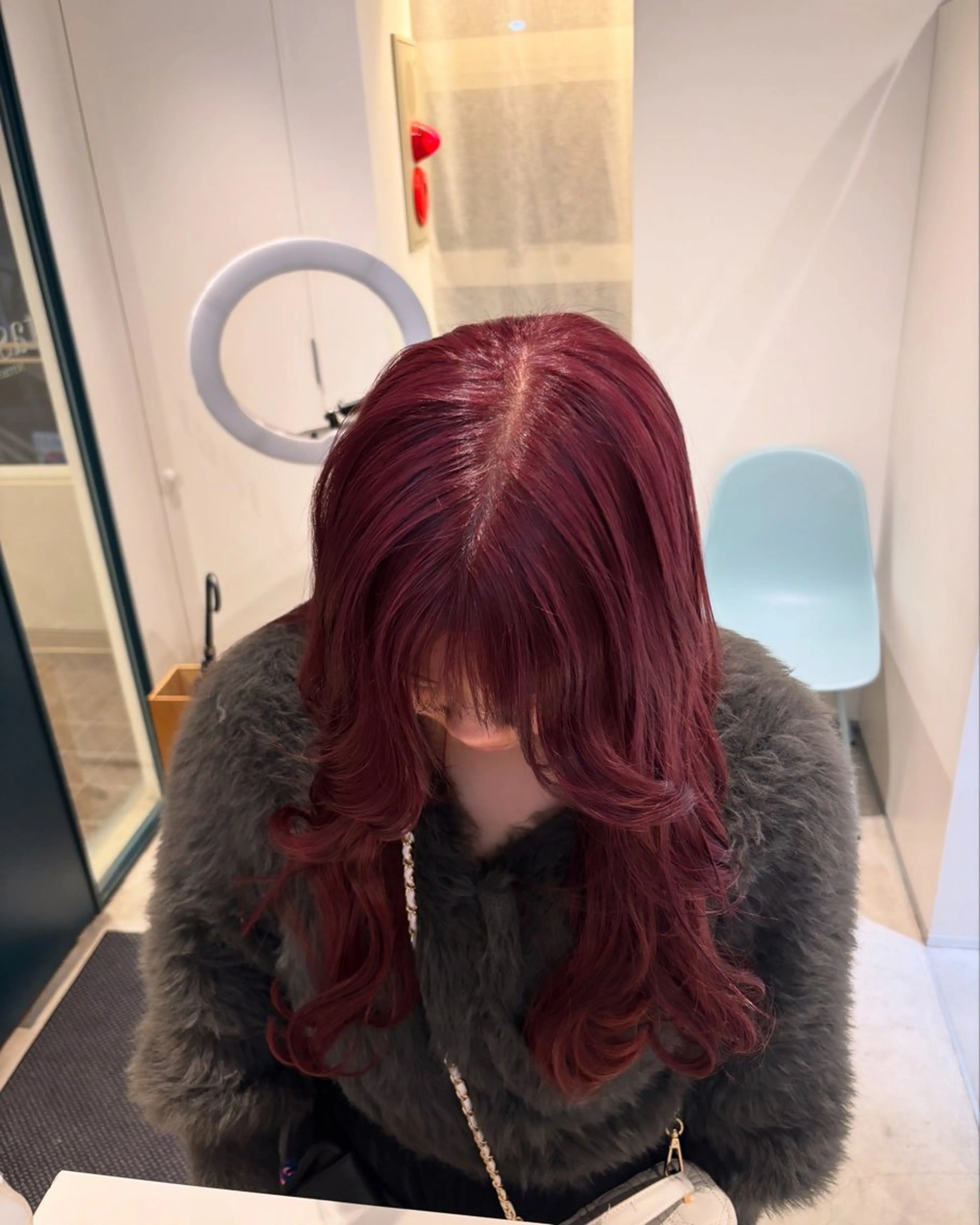 ロング カラー 艶髪ブリーチ/レイヤ ー/竹本幸希のヘアスタイル