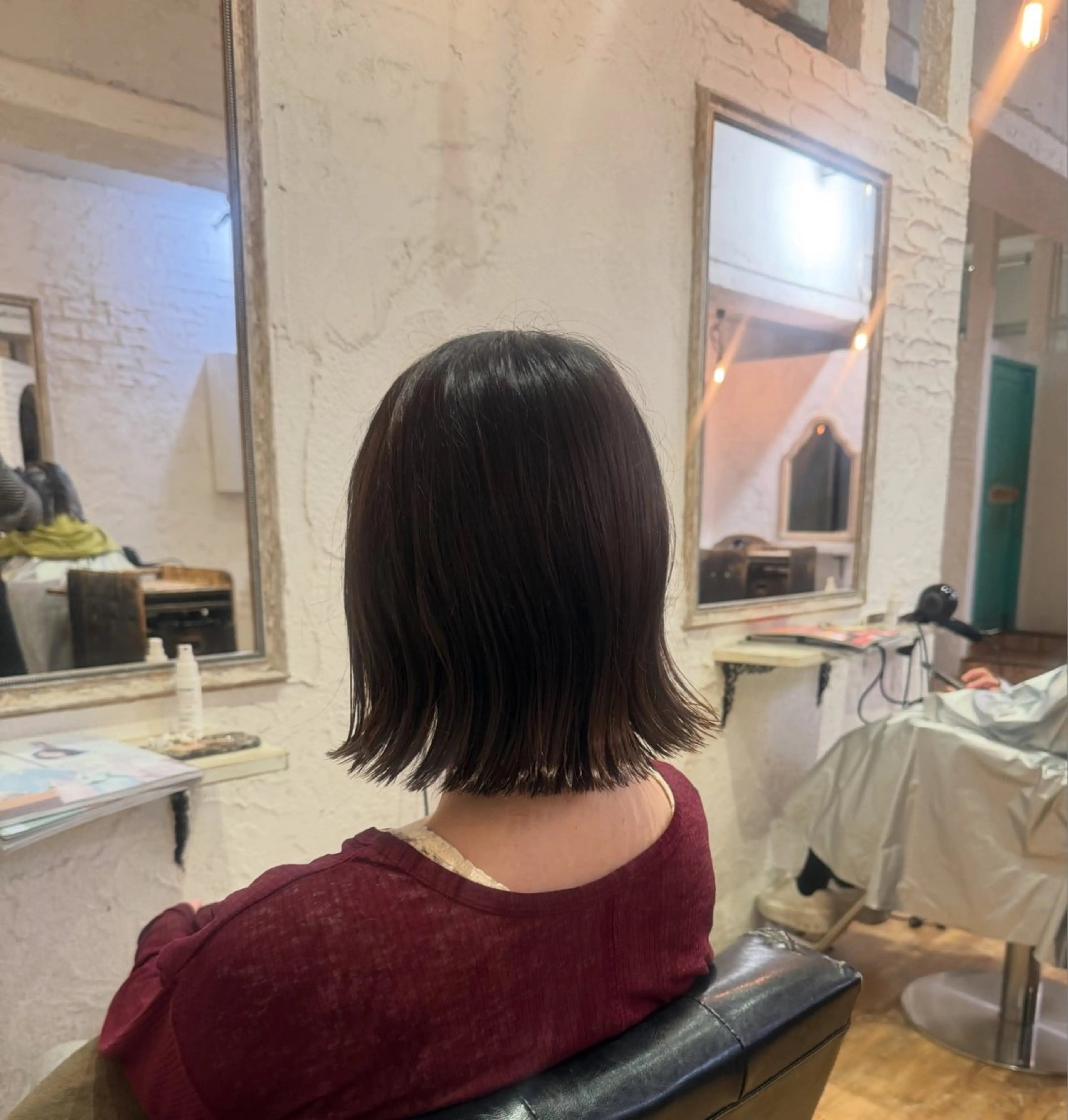 ミディアム ミディアムパーマ 佐竹 渚のヘアスタイル