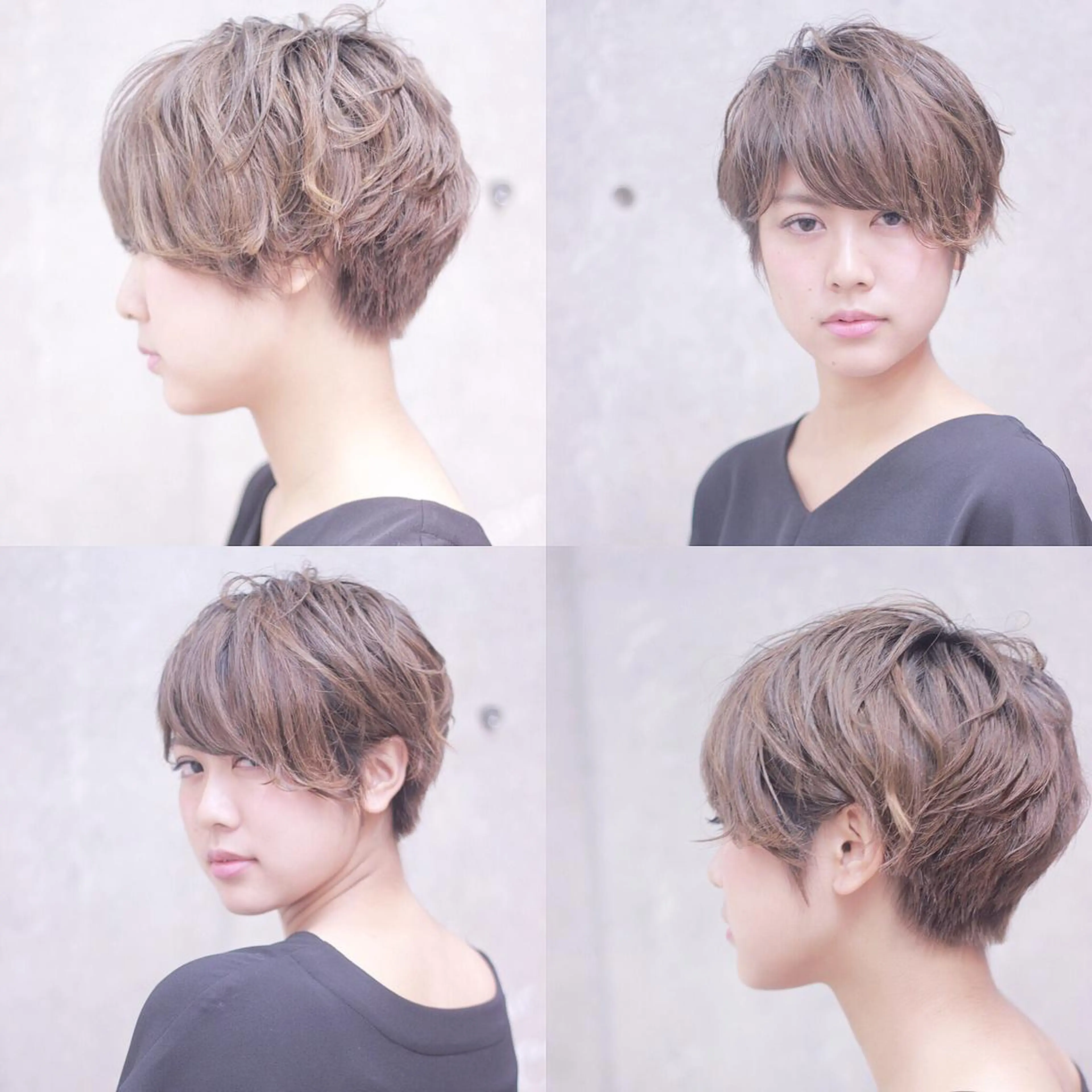 ショート カラー 及川 光のヘアスタイル