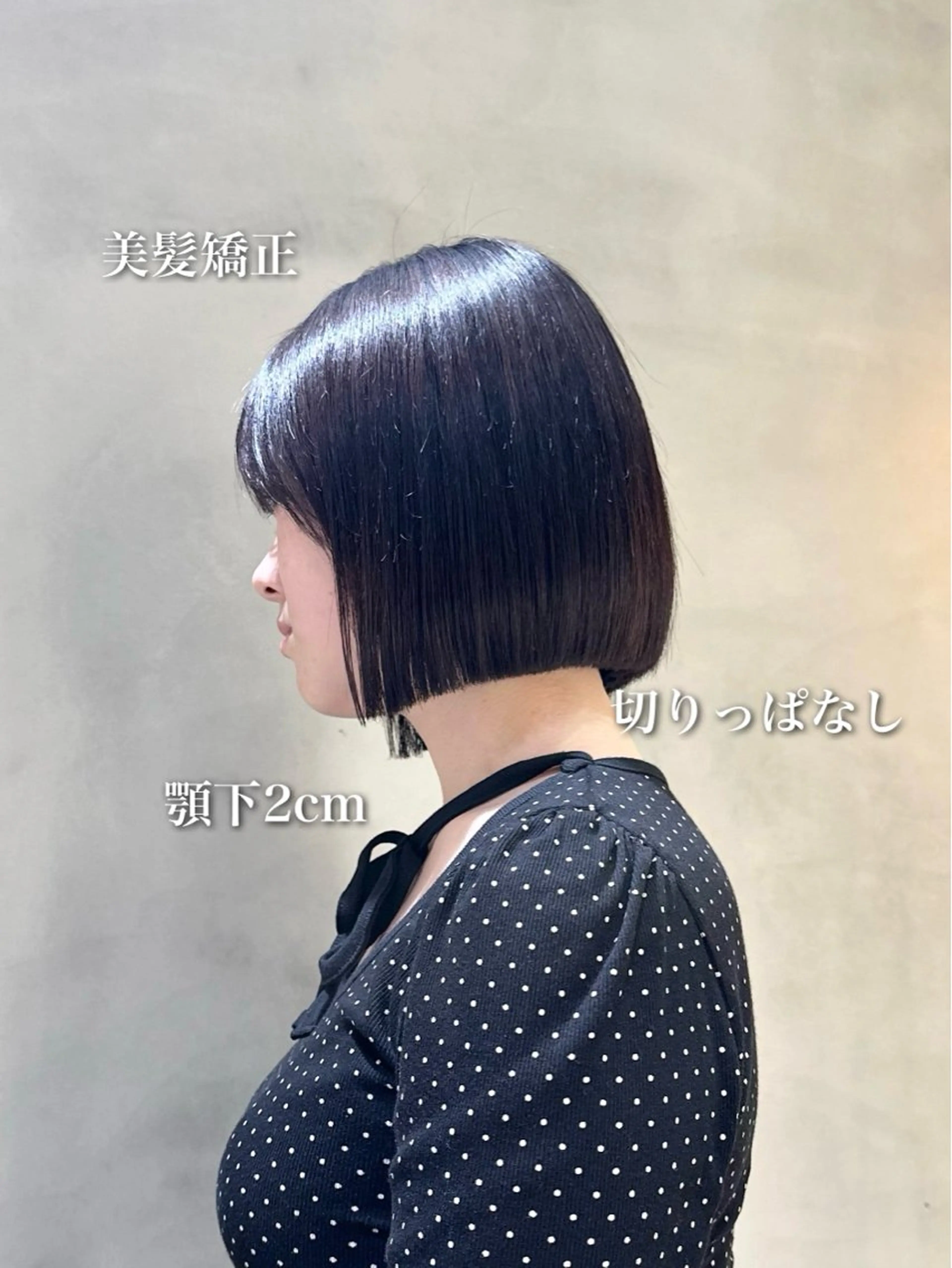 ショート カット 縮毛矯正 トリートメント ボブ／レイヤー／髪質 改善/縮毛矯正／銀座のヘアスタイル