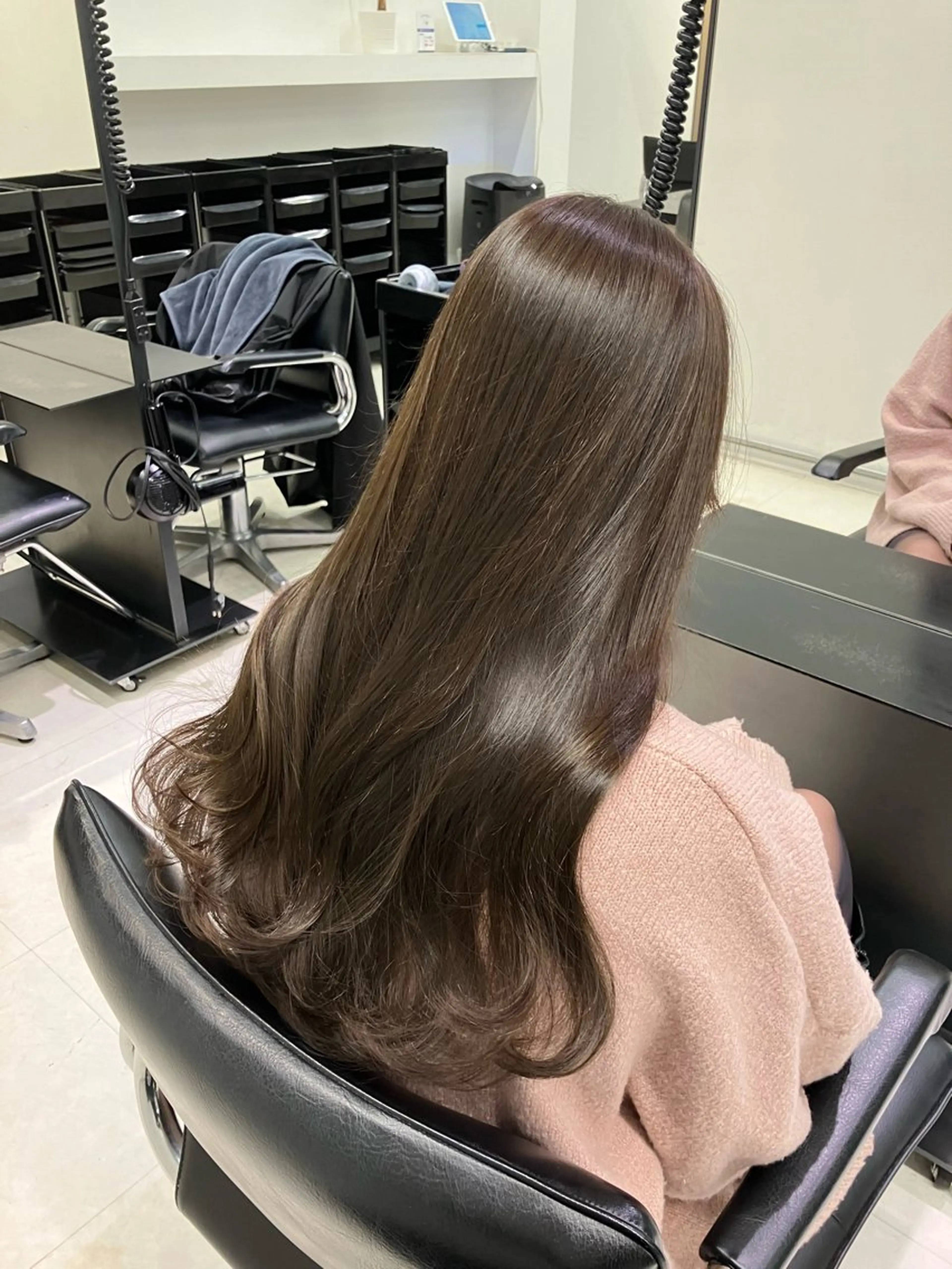 ロング カラー カット ヘアカラー トリートメント 💖ブリーチなし透明 感💖ASAHIのヘアスタイル