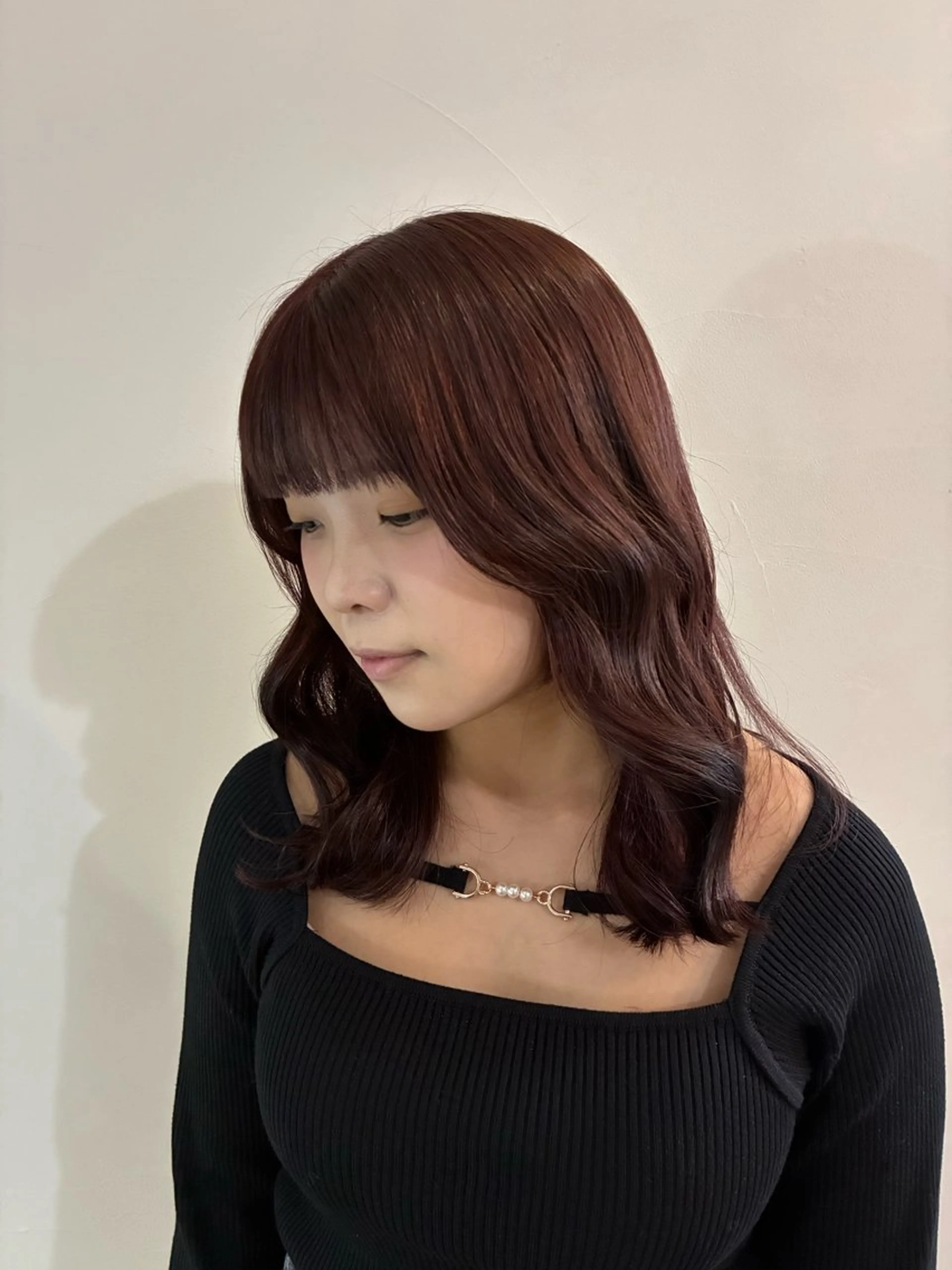 セミロング カット ヘアカラー トリートメント 「似合わせ/髪質改善 《ワタル》」のヘアスタイル