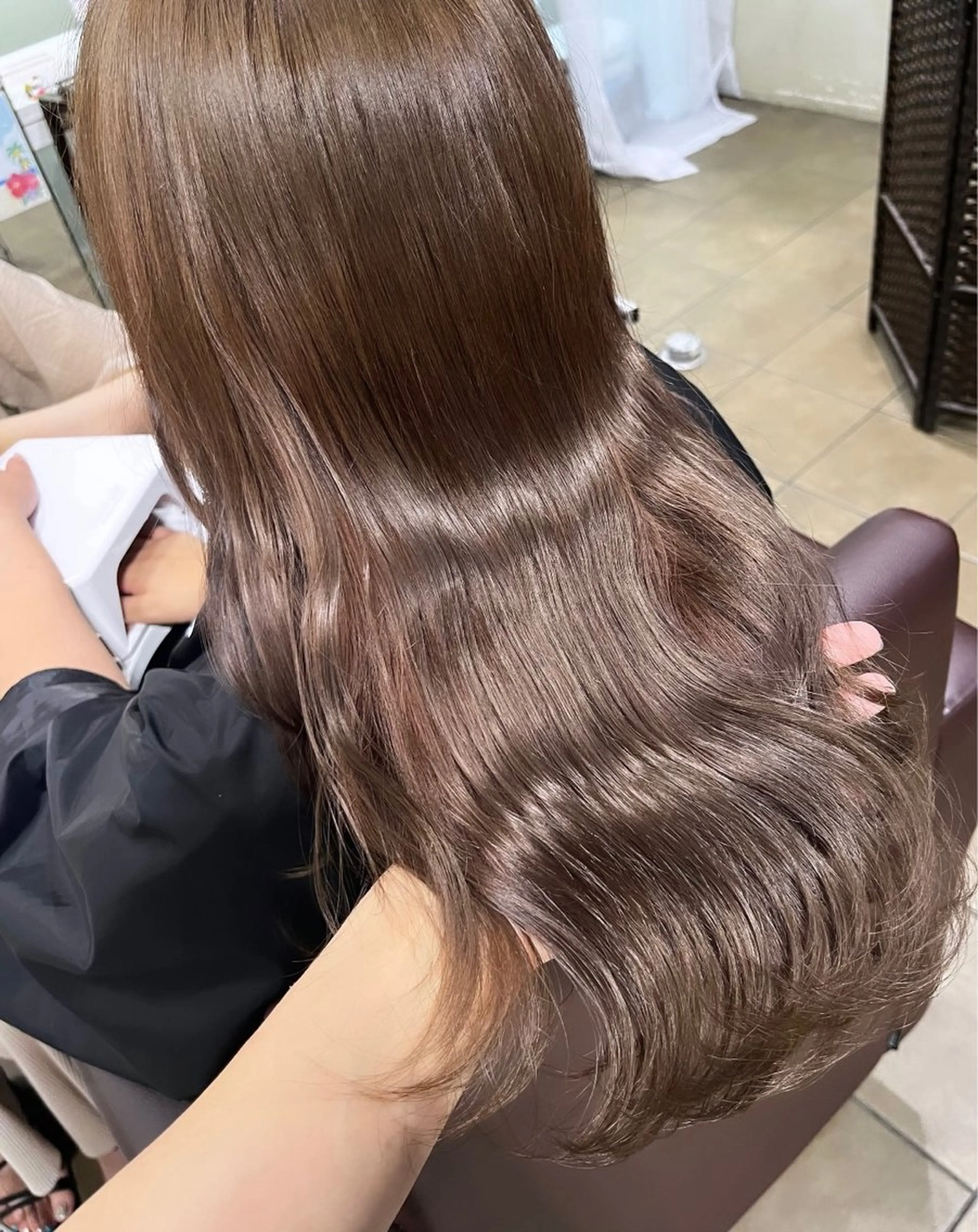 ロング カラー uni 江坂🦋 木下風子のヘアスタイル